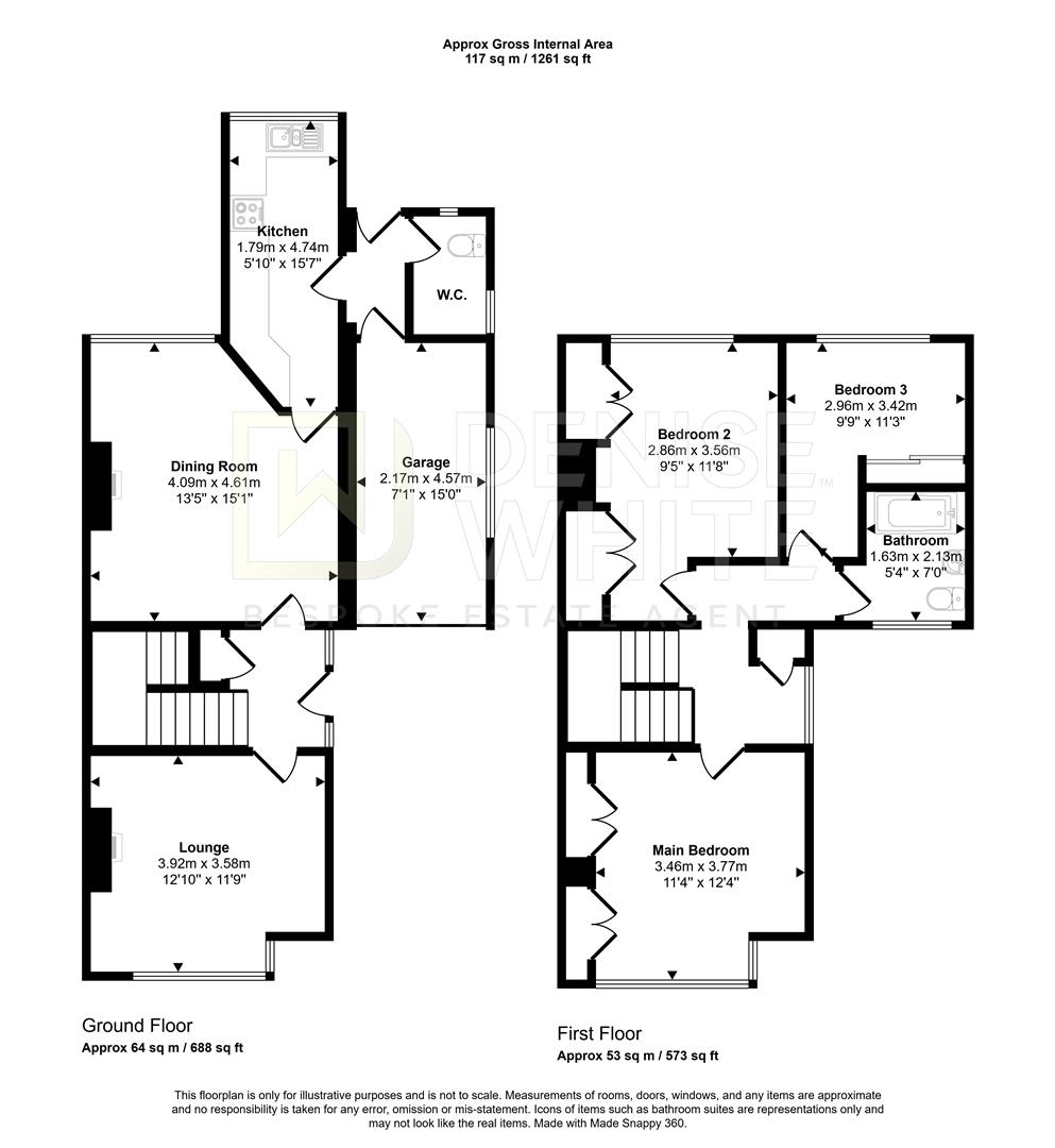 Woodland Avenue, Norton Le Moors floorplan