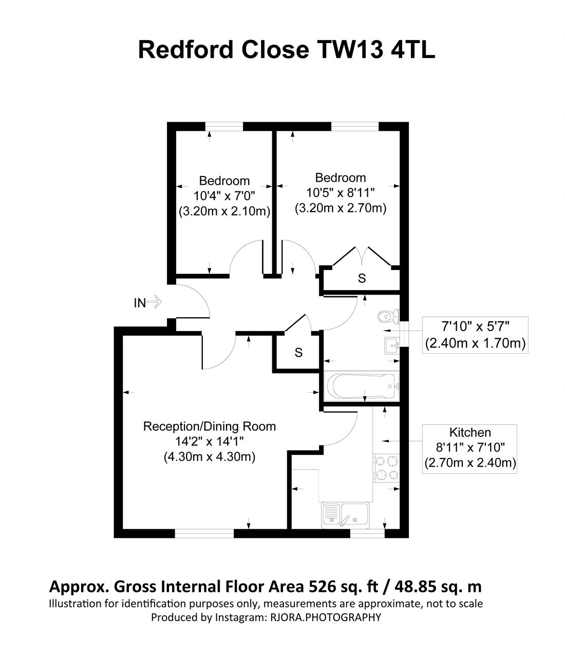Redford Close, Feltham TW13, 2 bedroom flat to rent 46655969