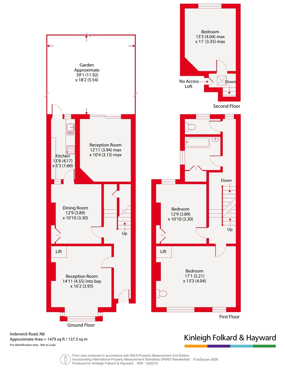 157, Inderwick Road, London floorplan