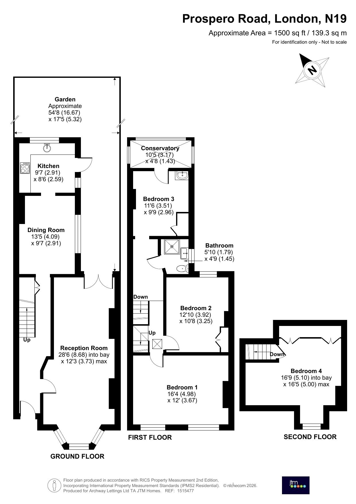 10, Prospero Road, London floorplan