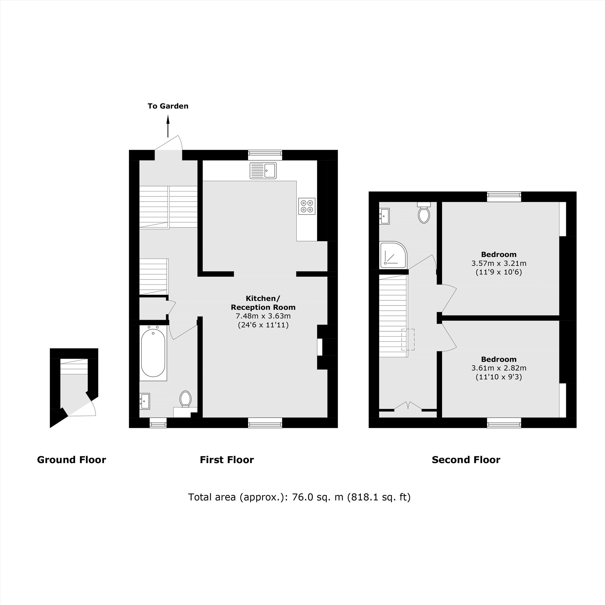 118B, Grosvenor Terrace, London floorplan
