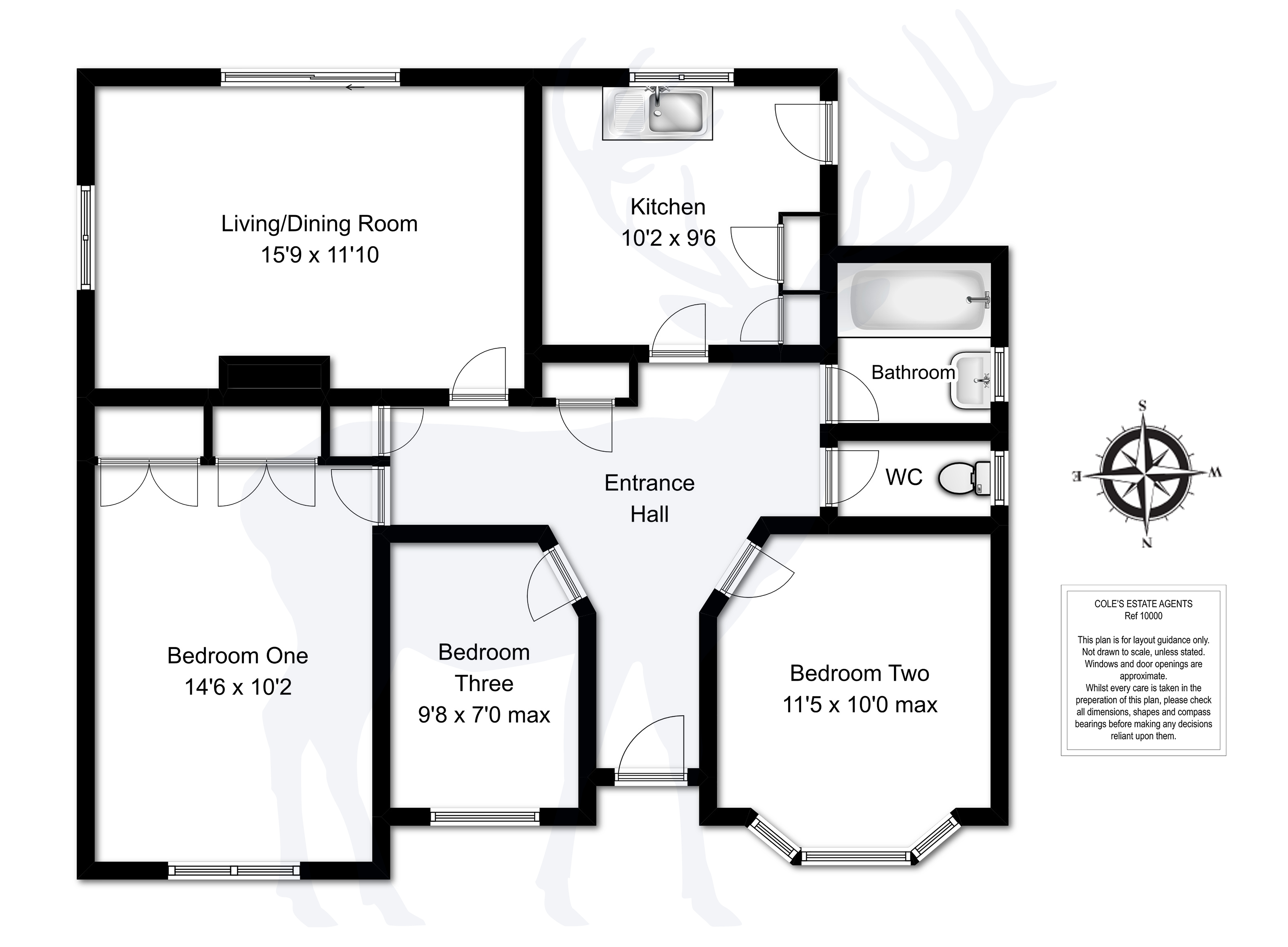 3 Bedrooms Detached bungalow for sale in Paddock Gardens, East Grinstead RH19