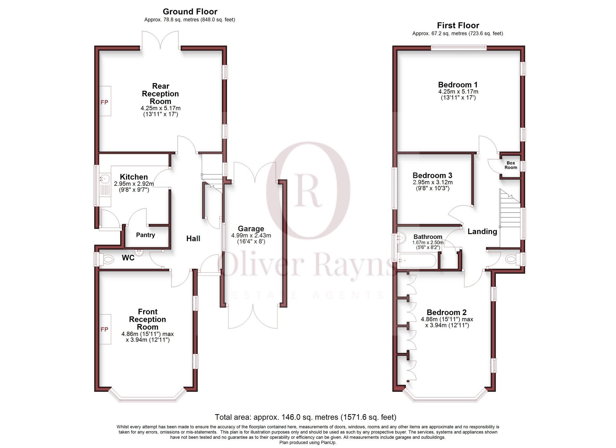 95, Shanklin Drive, Leicester floorplan