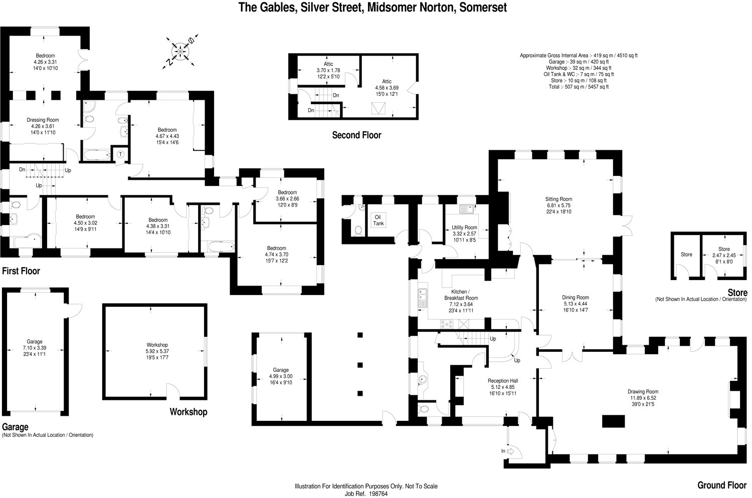 Silver Street, Midsomer Norton, Somerset BA3, 6 bedroom detached house