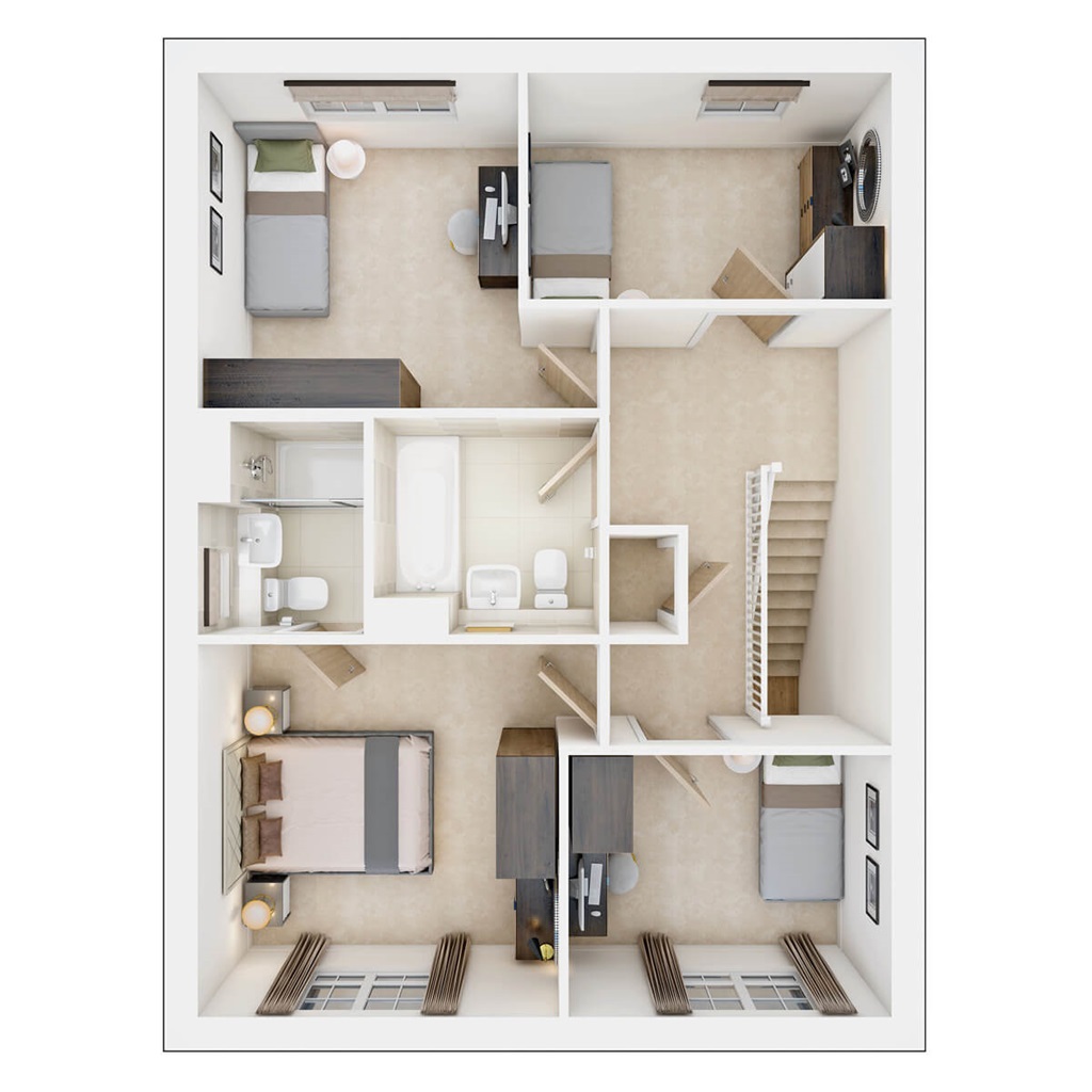 The Colford - Plot 918, Whittle Gardens, Hanbury Road, Innsworth, Gloucester floorplan