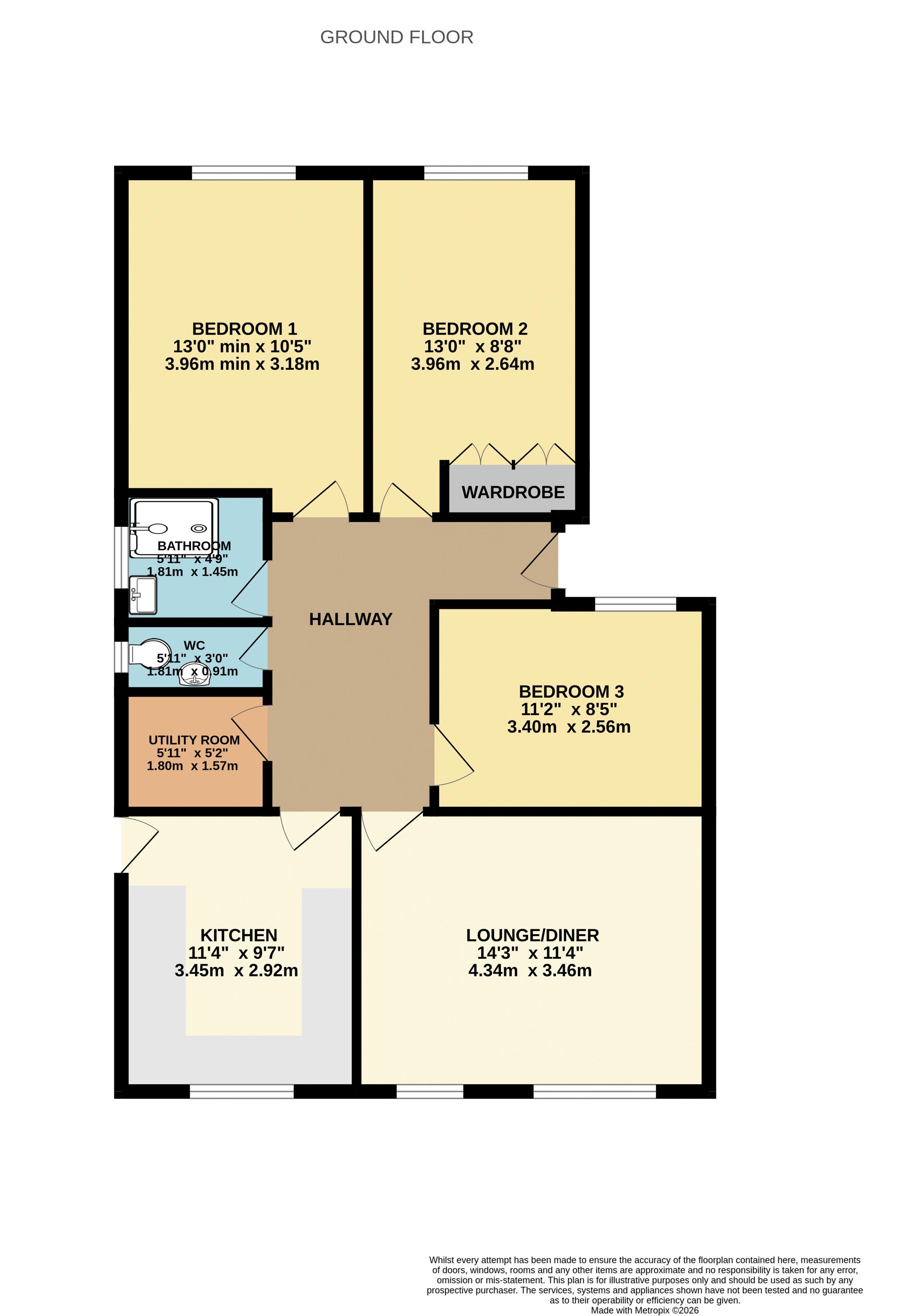 22, Aubourn Avenue, Lincoln floorplan