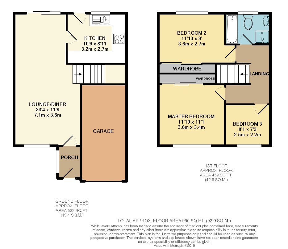 11, Coventry Close, Wimborne floorplan