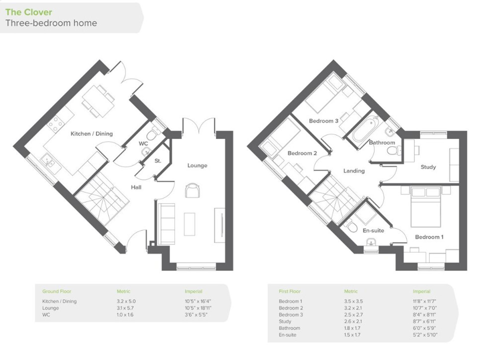 Plot 324, The Clover Orchard View, Cheshire floorplan