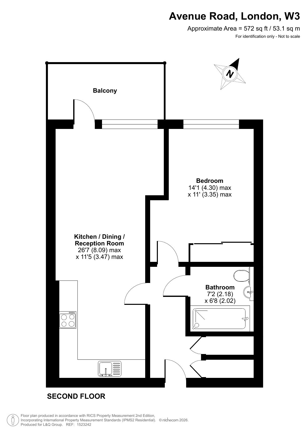 Avenue Road, Acton floorplan