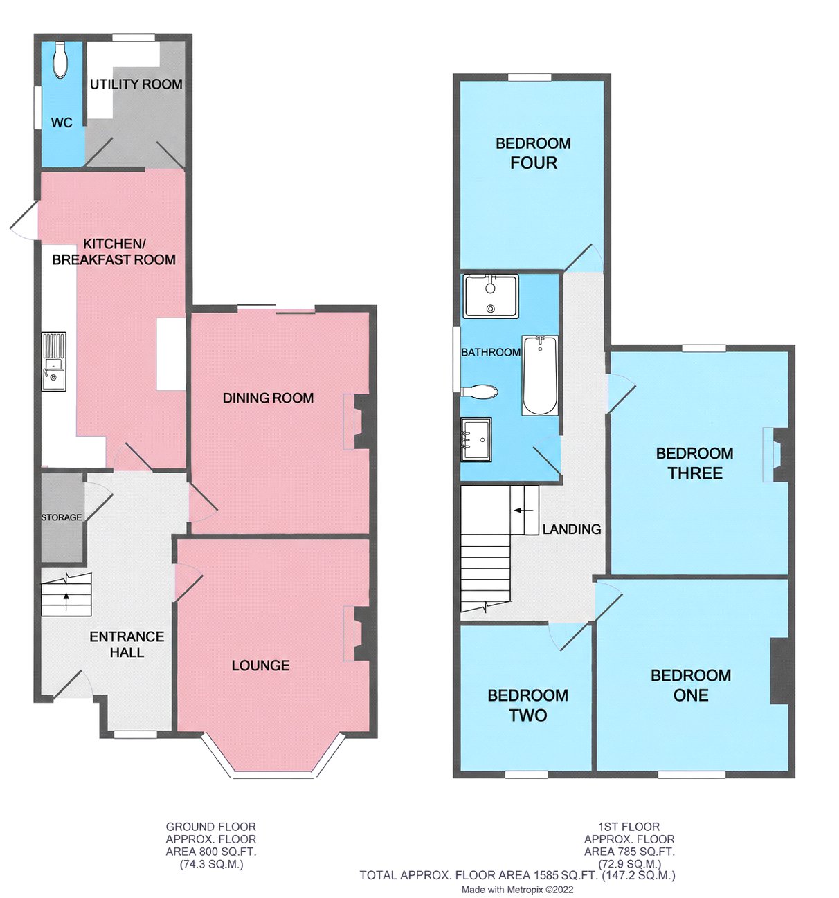 30, Woodfield Avenue, Wolverhampton floorplan