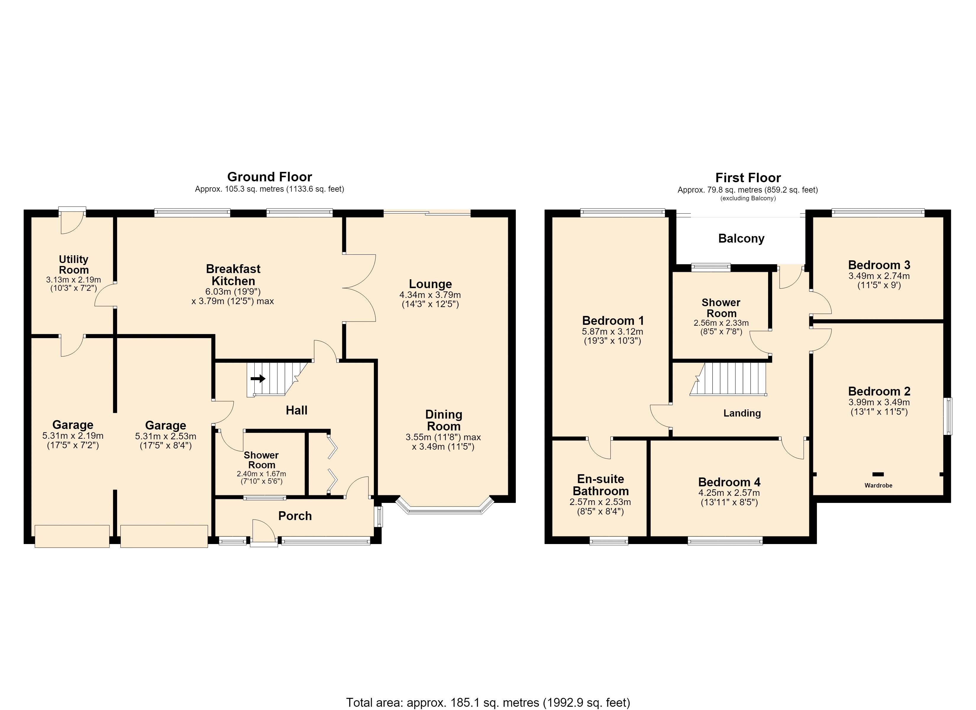 76, Marland Fold, Rochdale floorplan