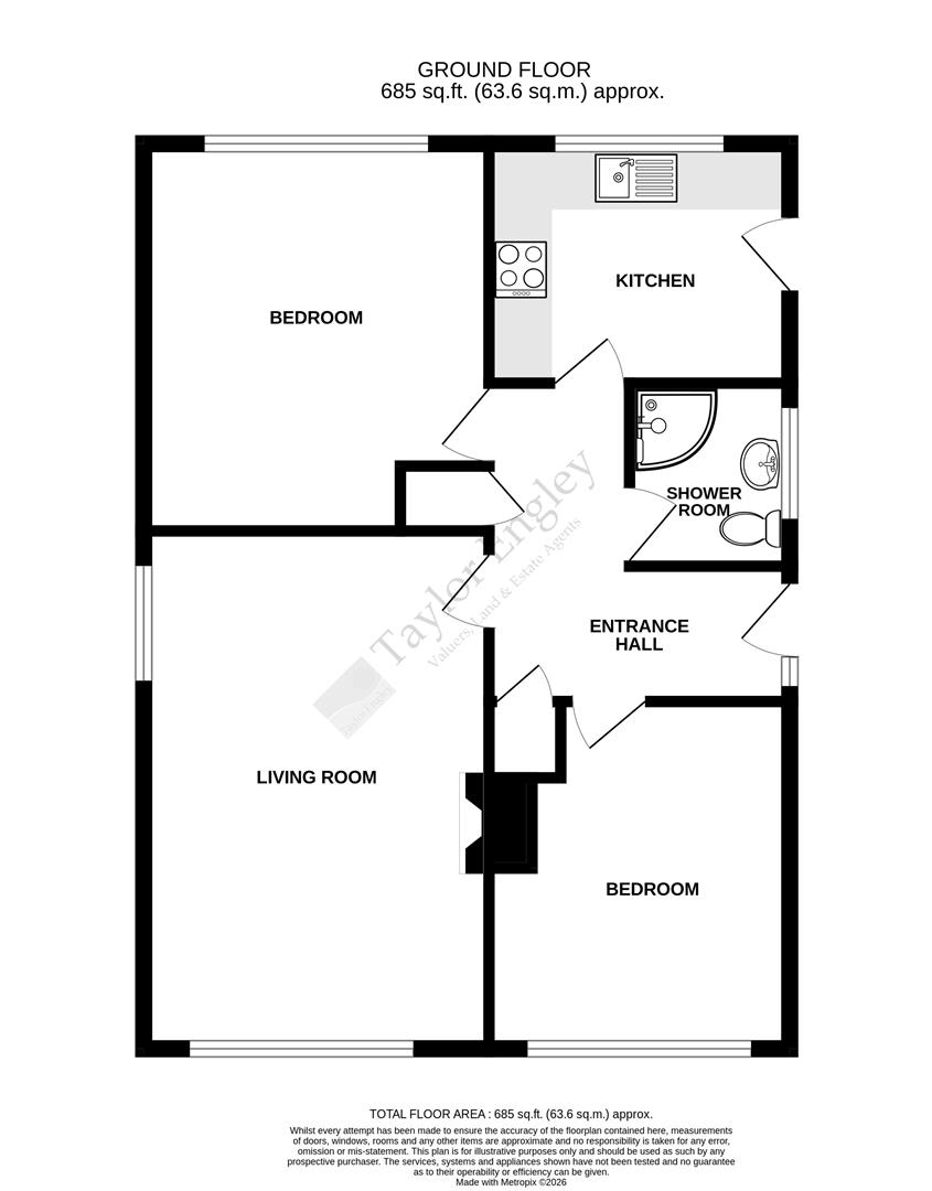 43, Cunningham Drive, Eastbourne floorplan