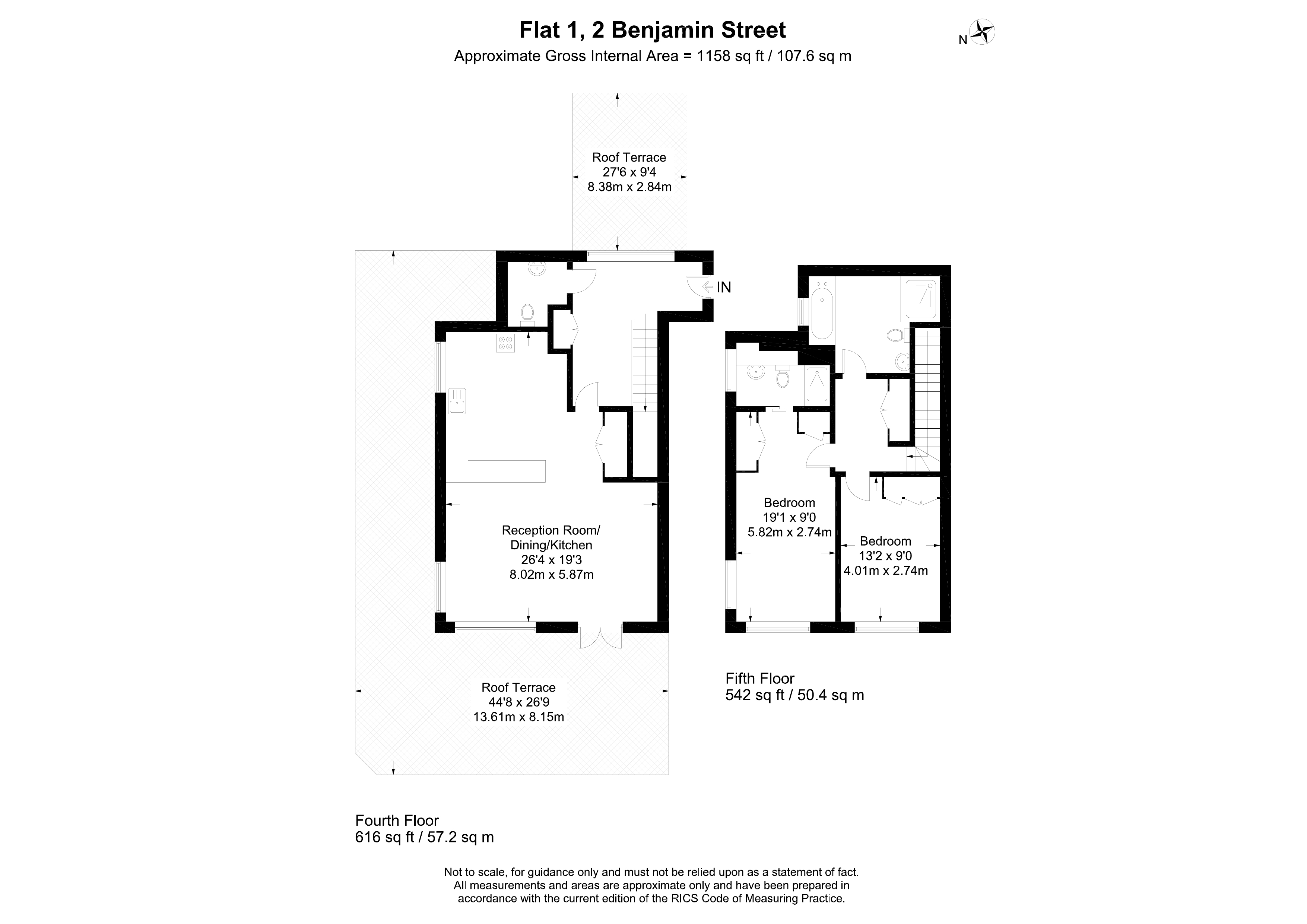 Benjamin Street, London floorplan