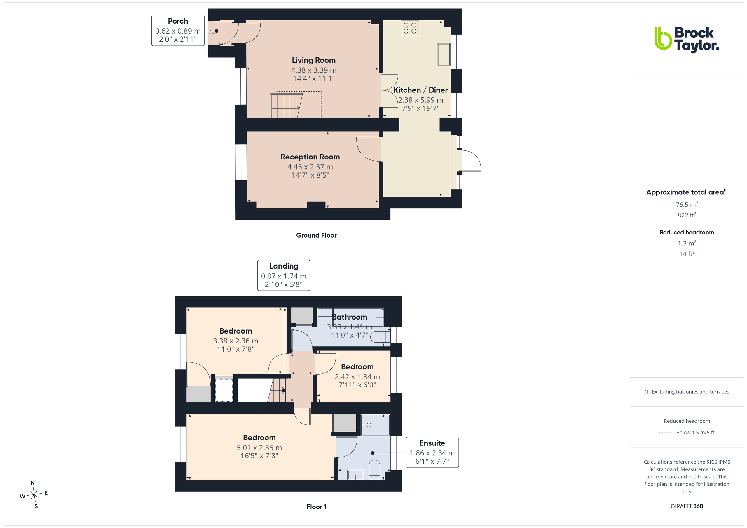 28 Dover Close, Horsham floorplan