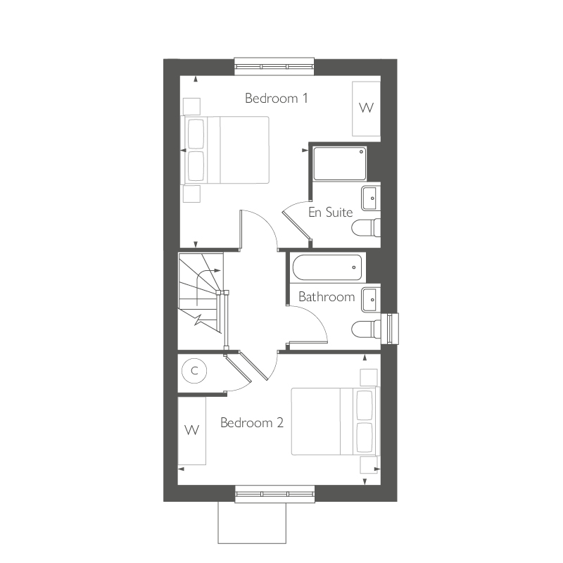 77, 1 Du Maurier Lane, Milton Keynes floorplan