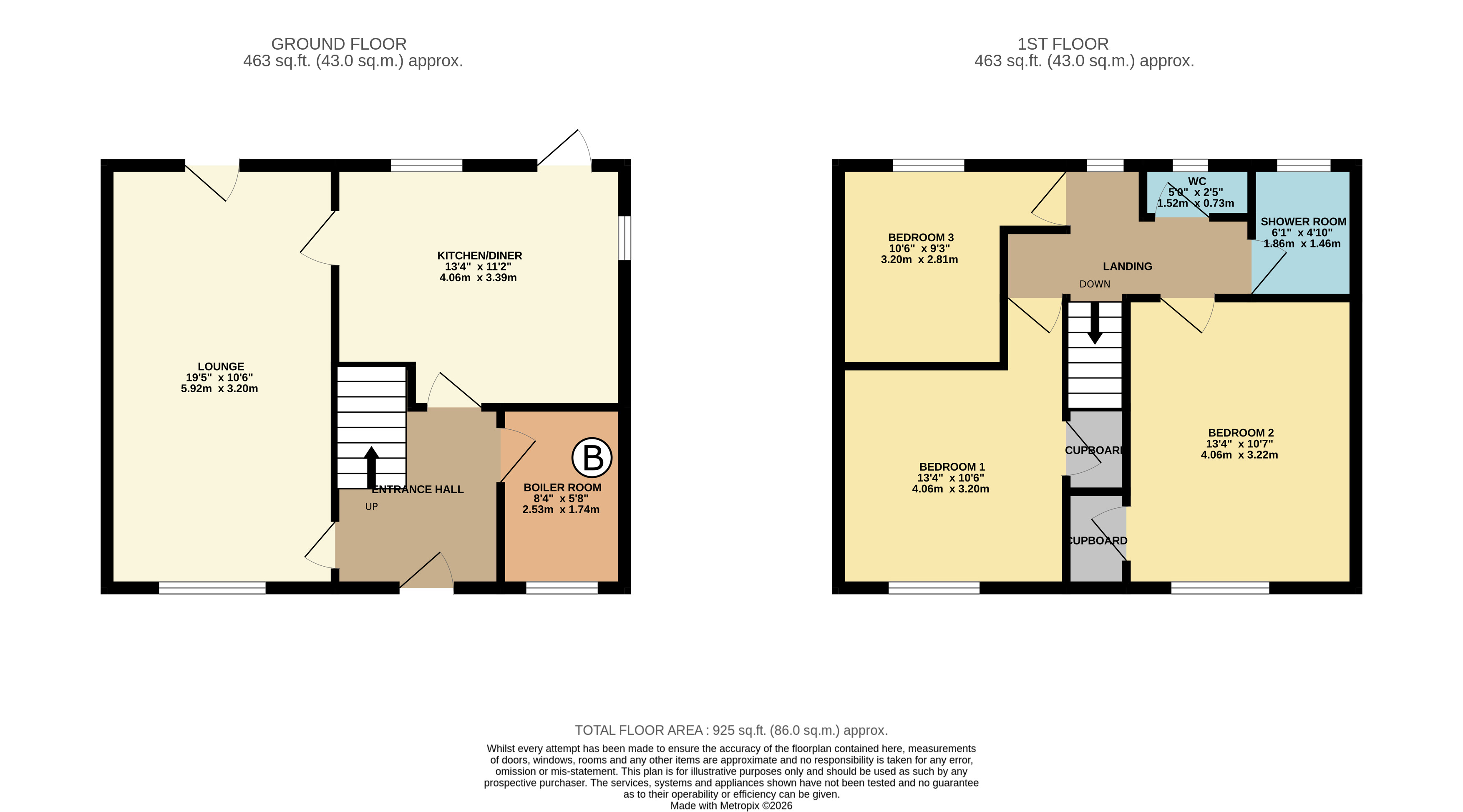 13, Birch Drive, Willington, Crook floorplan