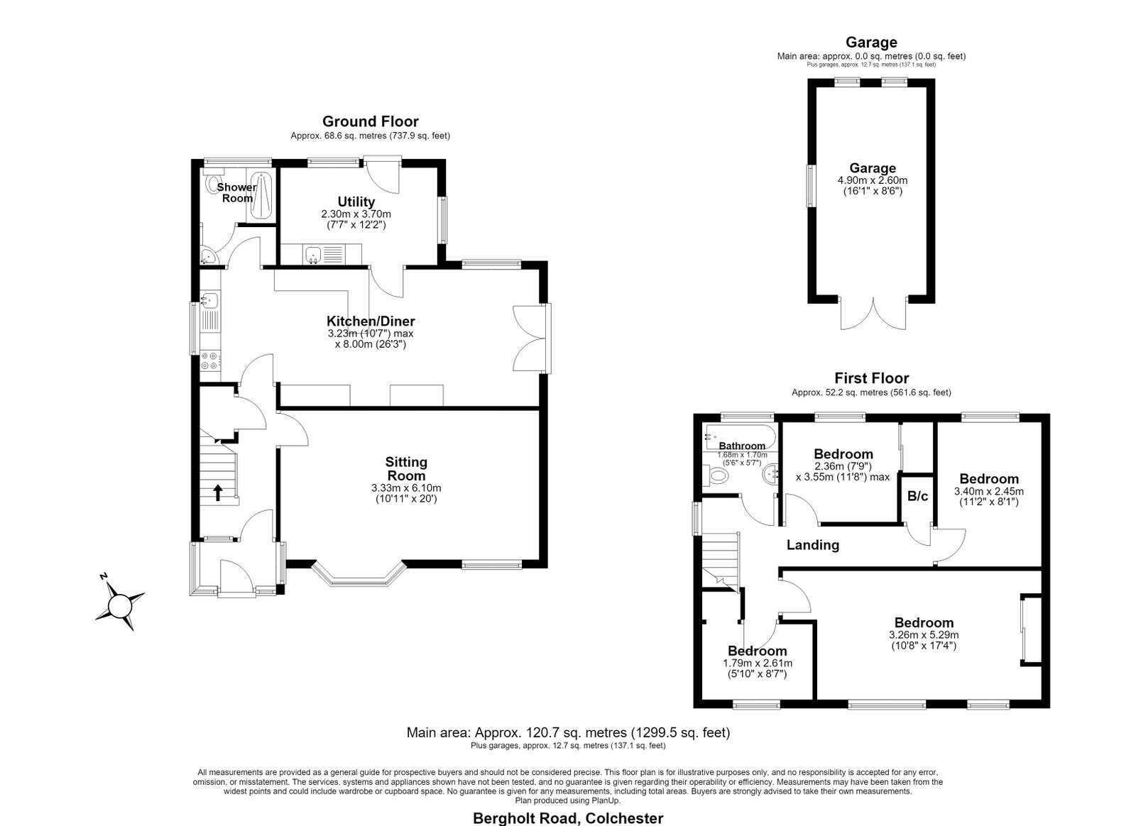 59, Bergholt Road, Colchester floorplan