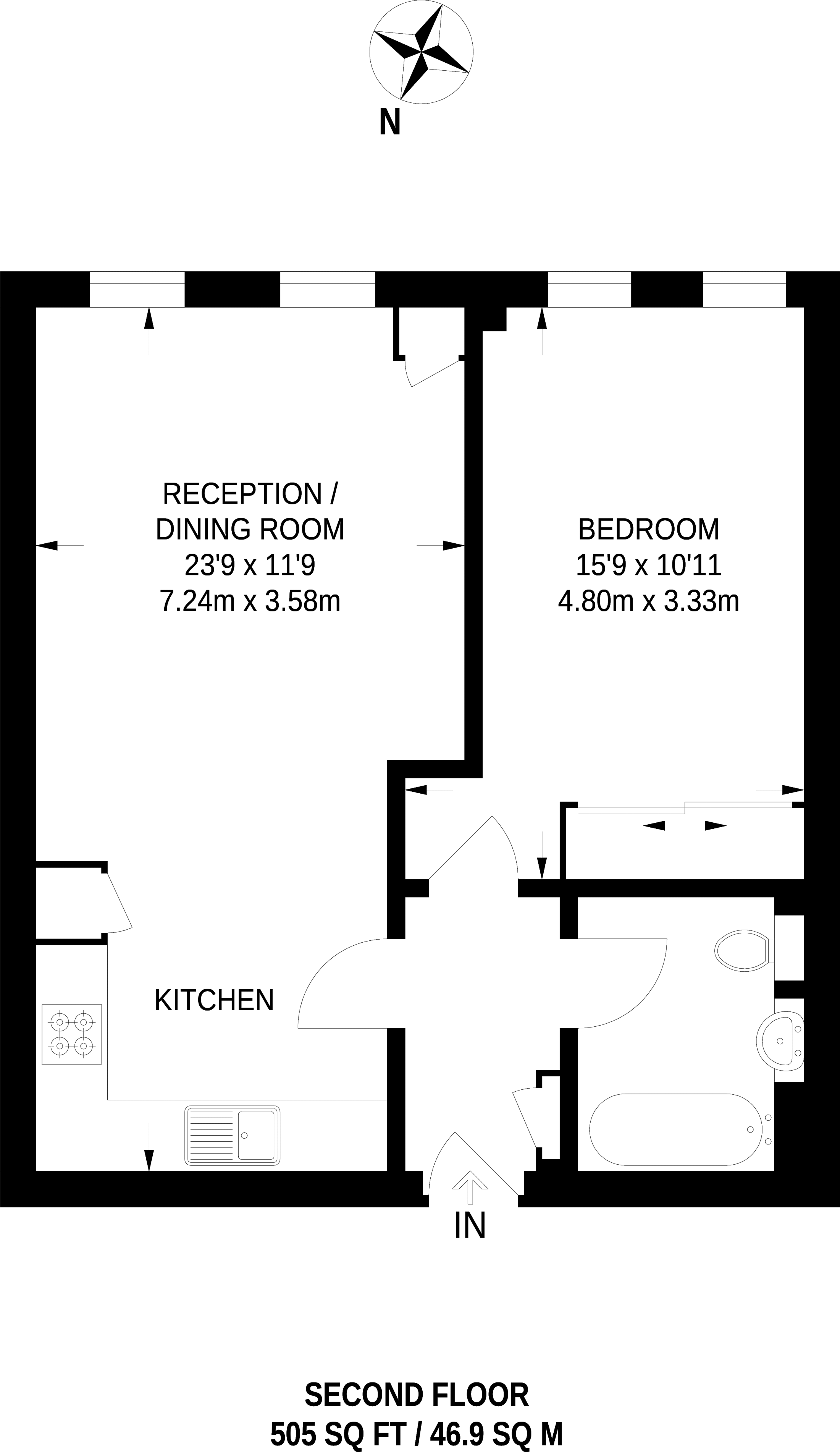 1 Bedrooms Flat to rent in College Road, Harrow HA1
