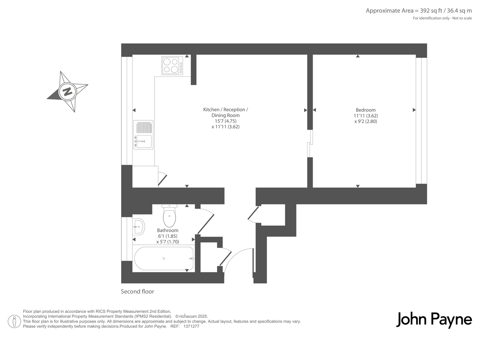 Flat 14, Greyfriars House,, Coleraine Road, London floorplan