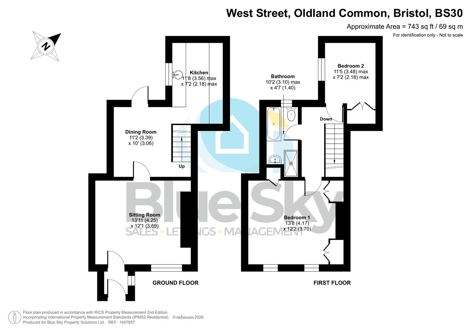 90, West Street, Bristol floorplan