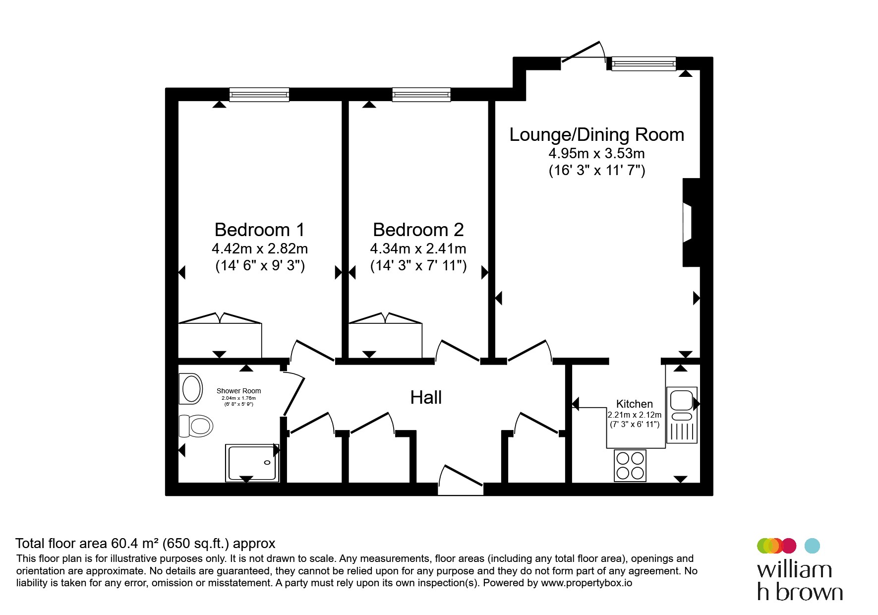 Flat 3, Homecolne House, Louden Road, Cromer floorplan