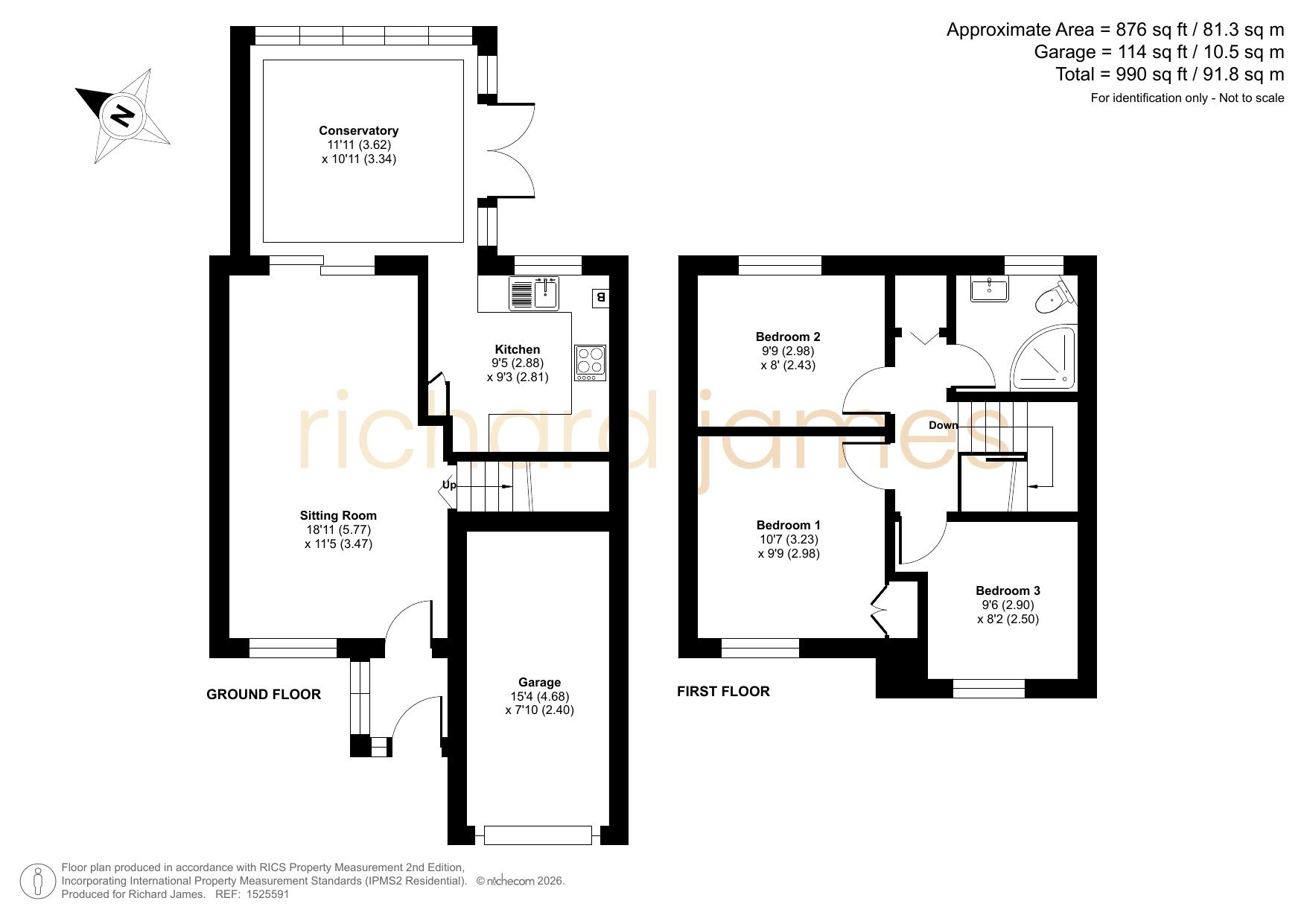 Ridge Nether Moor, Swindon floorplan