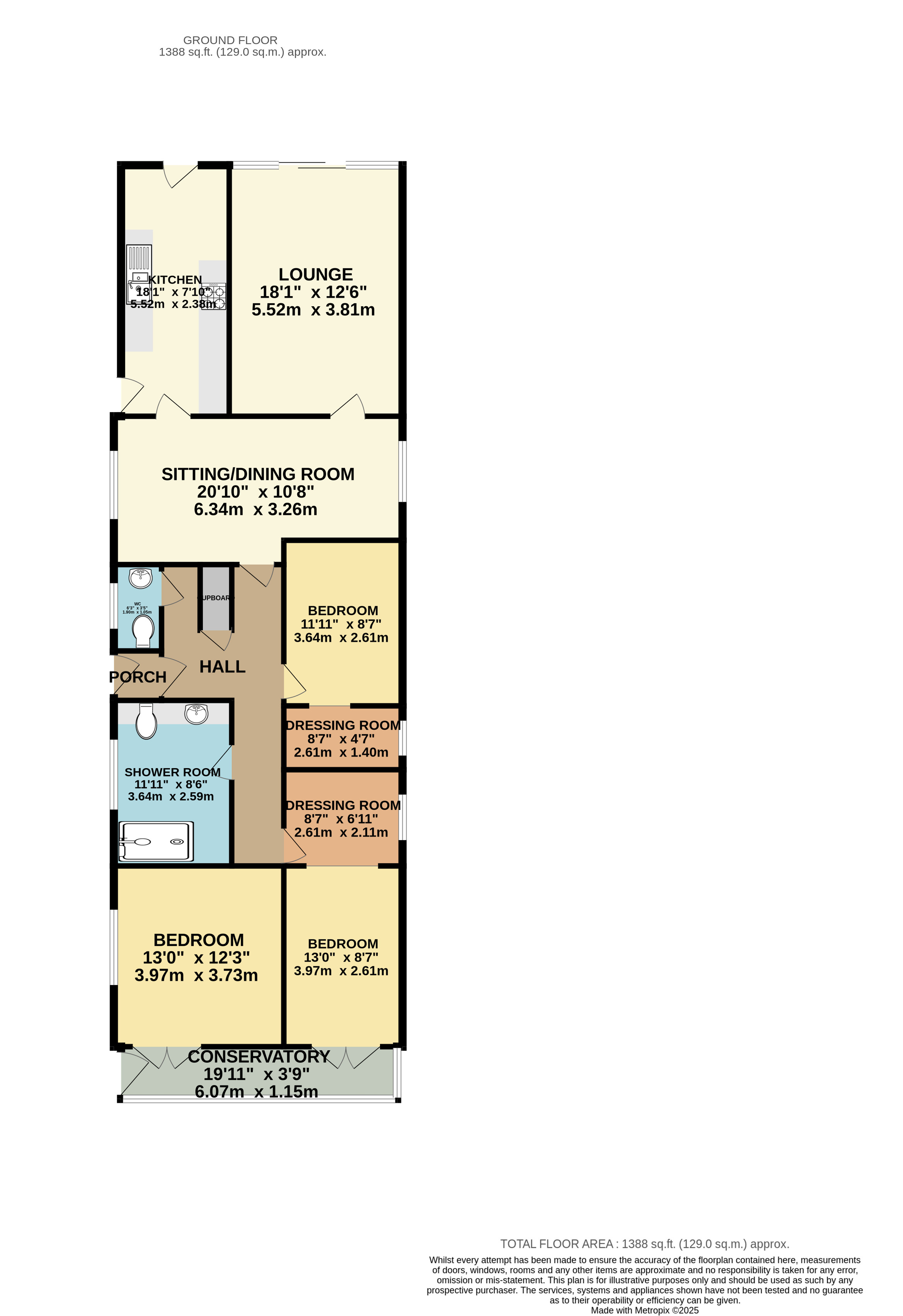 122, Leicester Road, Glen Parva floorplan