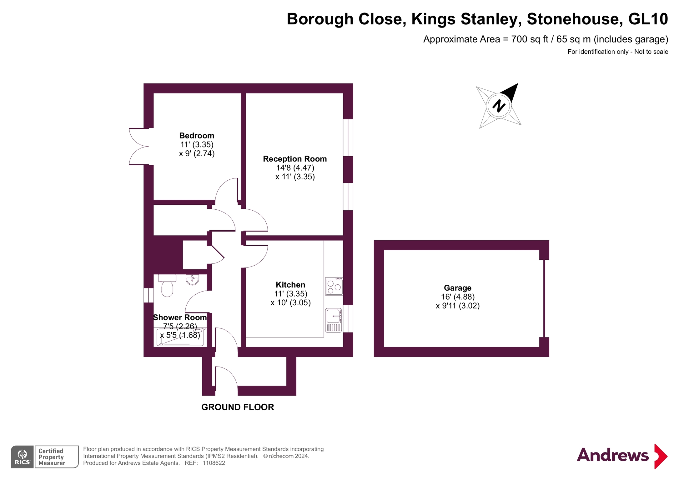6, Borough Close, Stonehouse floorplan