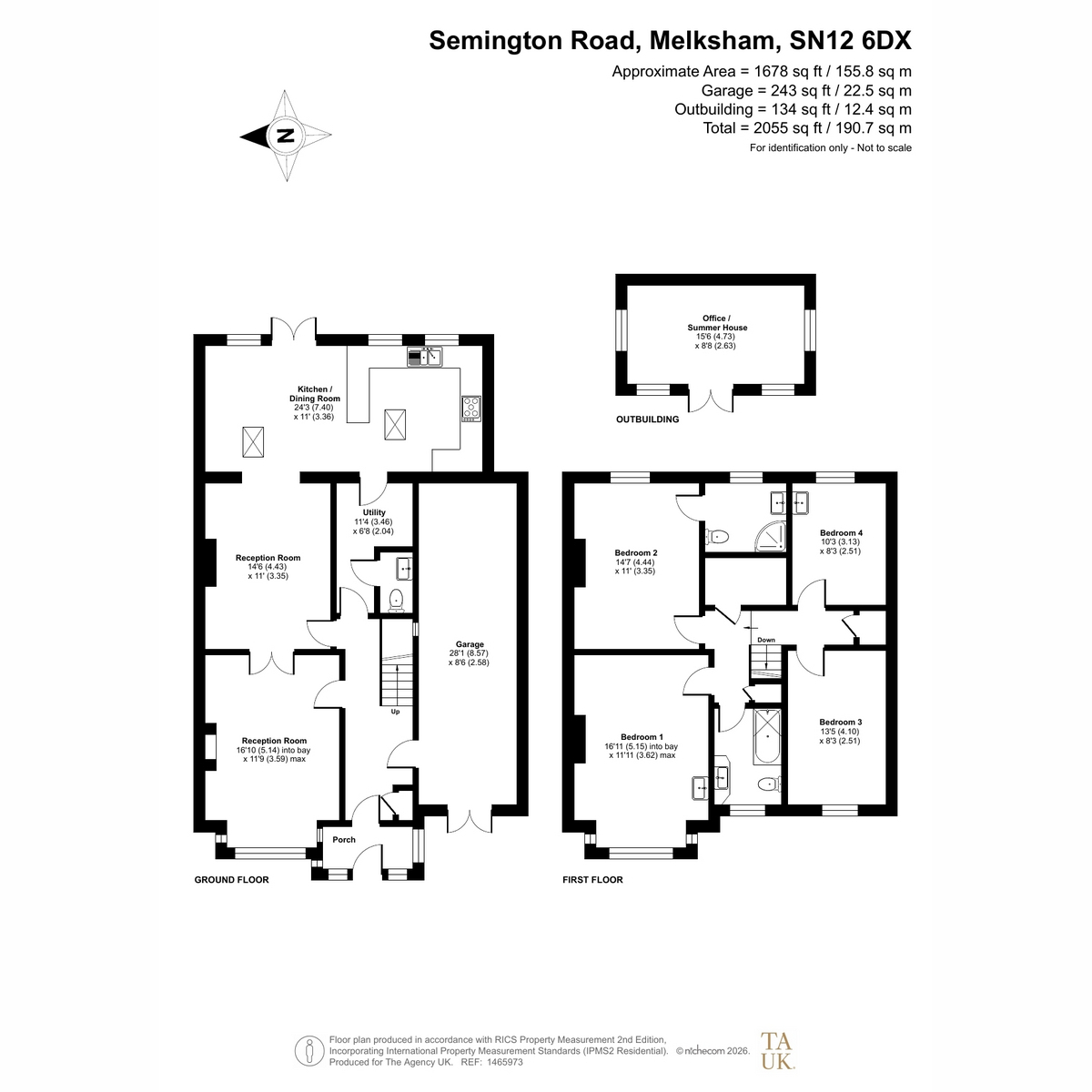 503, Semington Road, Melksham floorplan