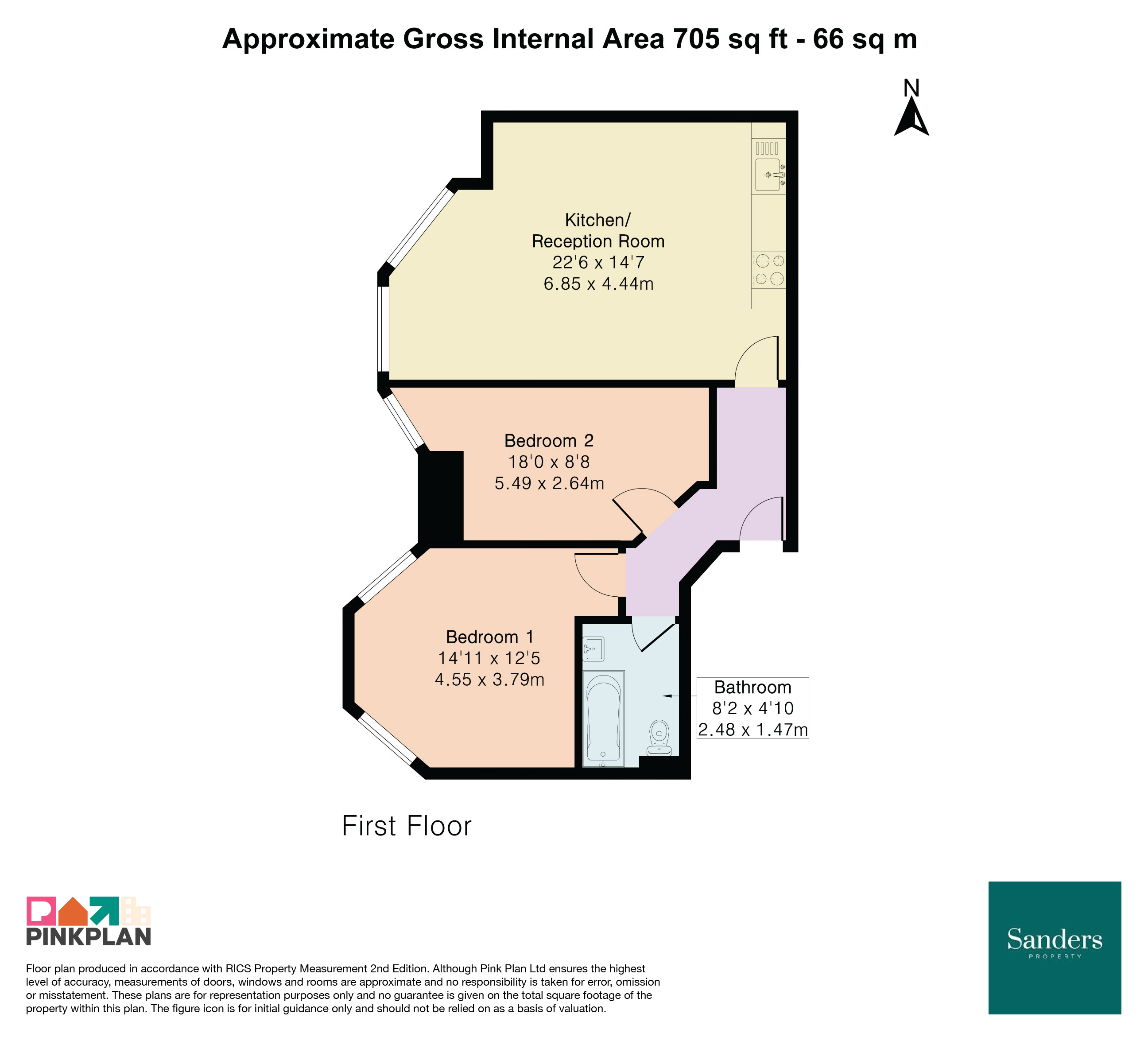 Flat 6, 135, Highbury New Park, Highbury floorplan