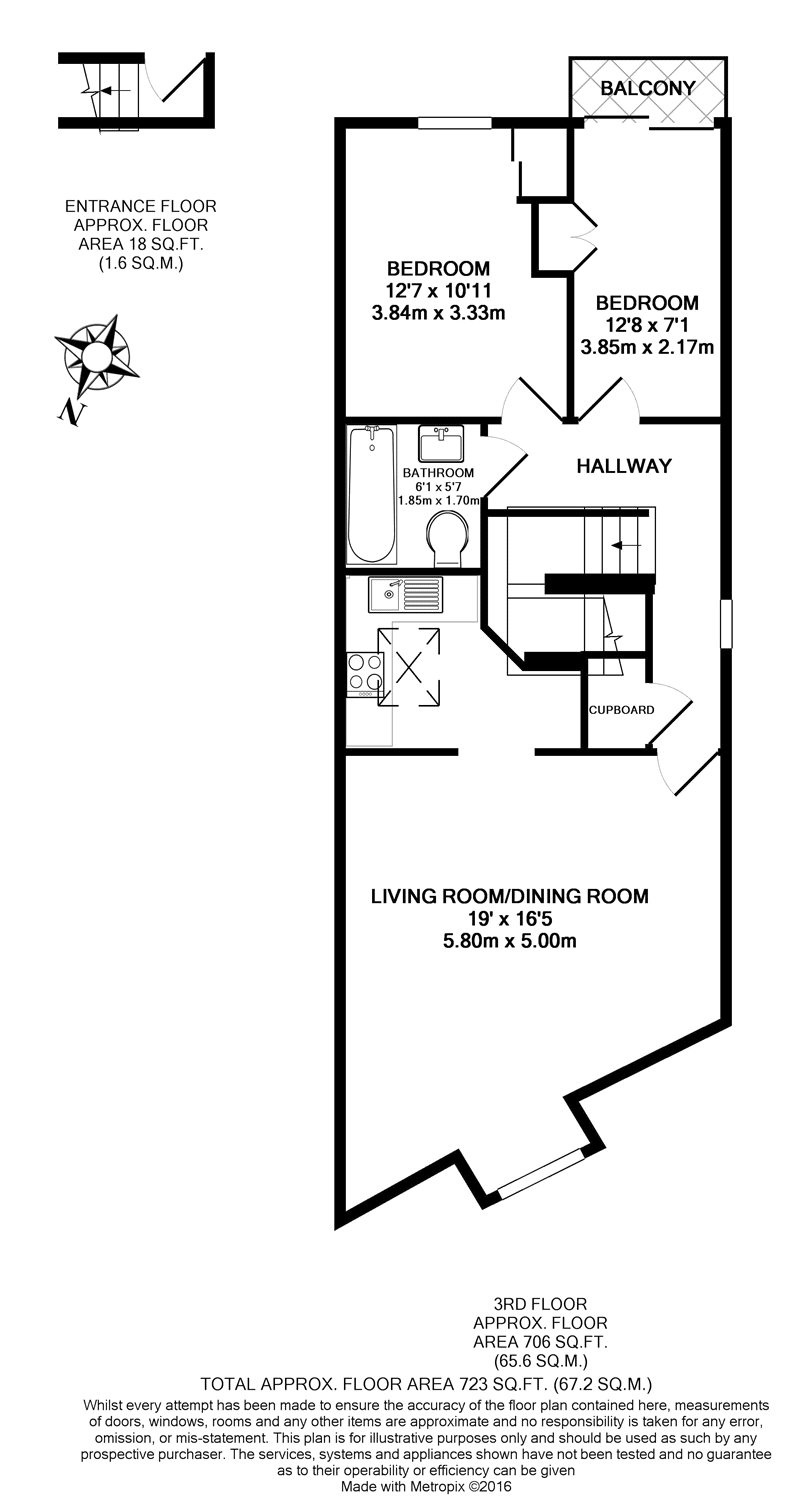 2 Bedrooms Flat to rent in Finchley Road, Hampstead NW3