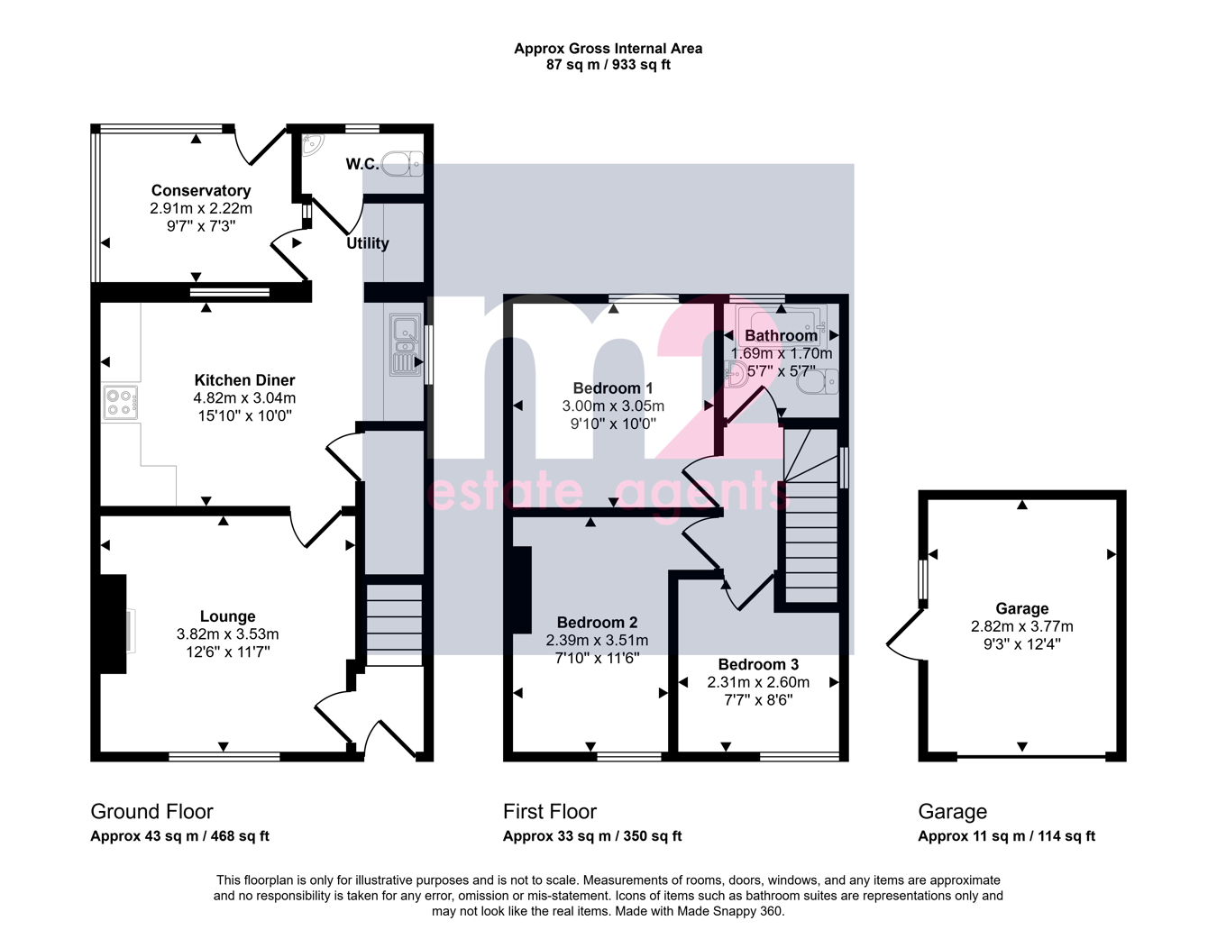 43, Woodfield Road, Pontypool floorplan