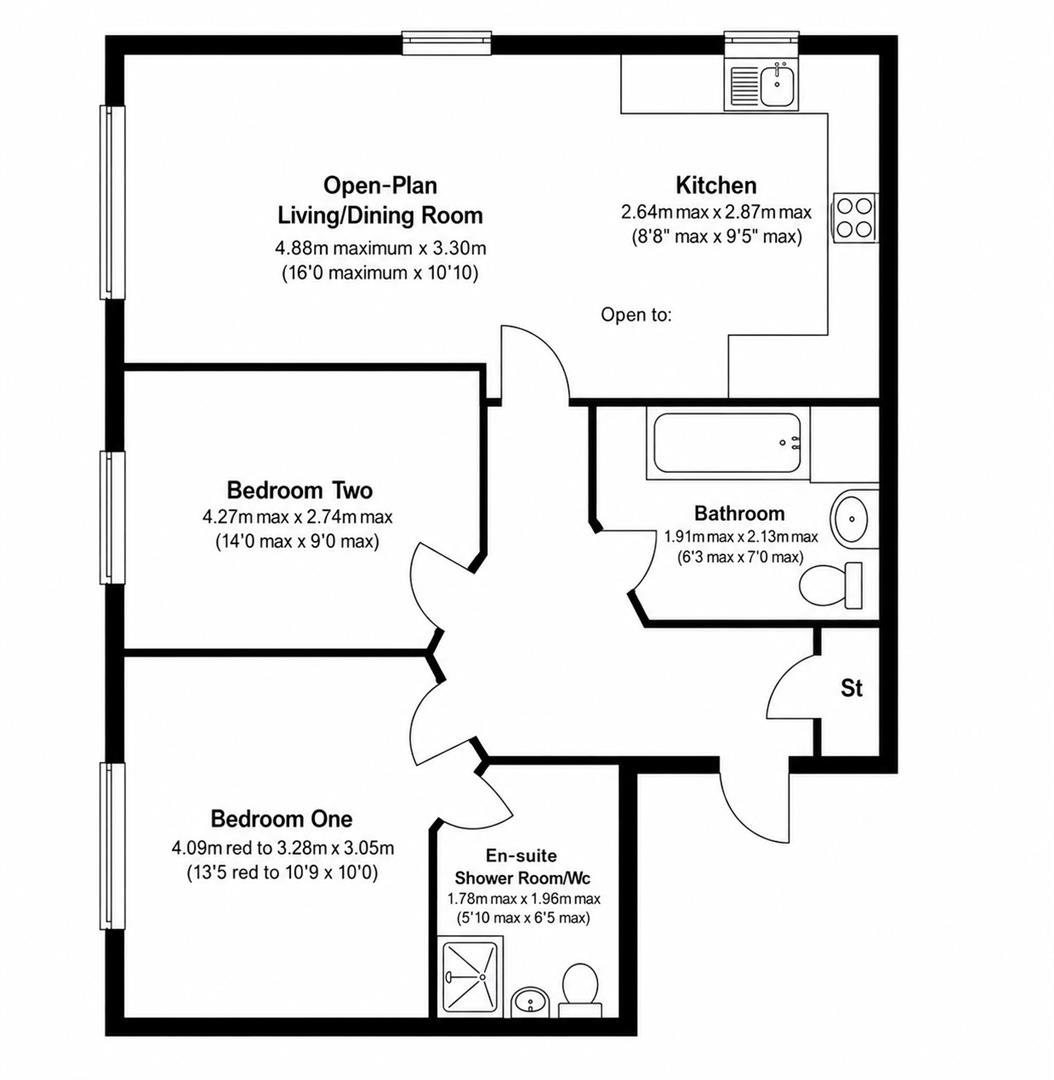 Apartment 3, 1, Gipsey Moth Close, Altrincham floorplan