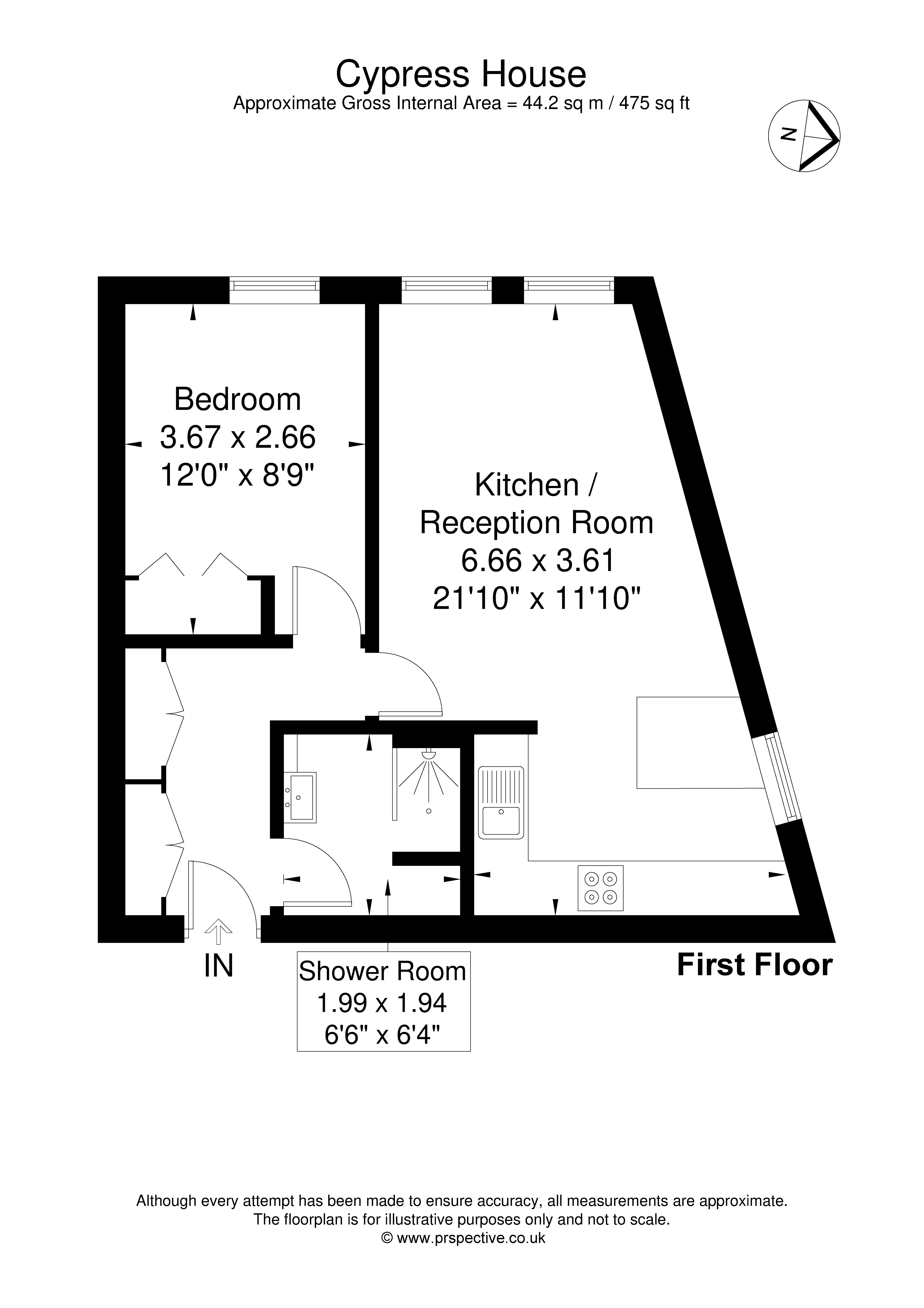 5, Cypress House, Alders Close floorplan