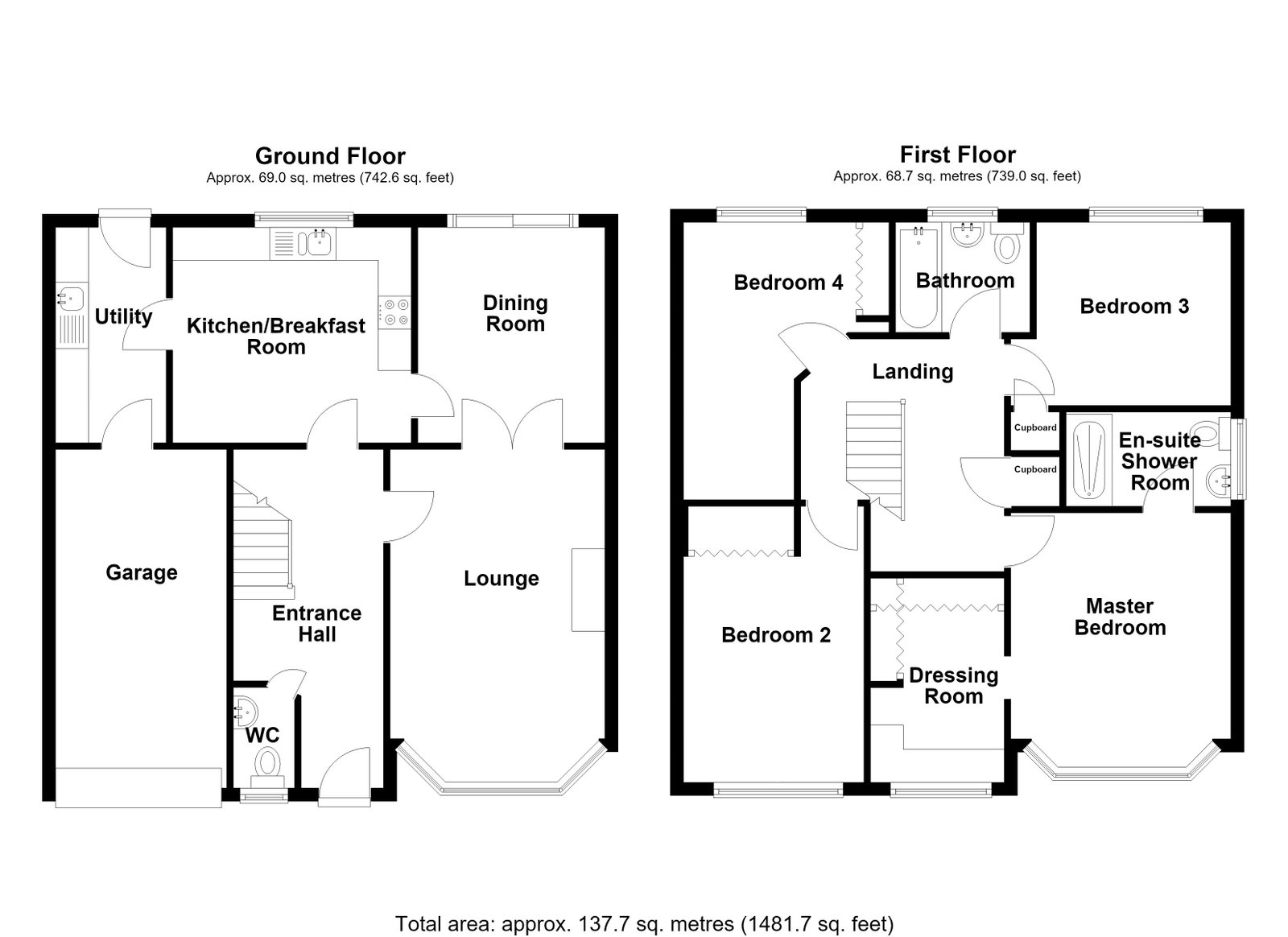 19, Glazebury Way, Cramlington floorplan