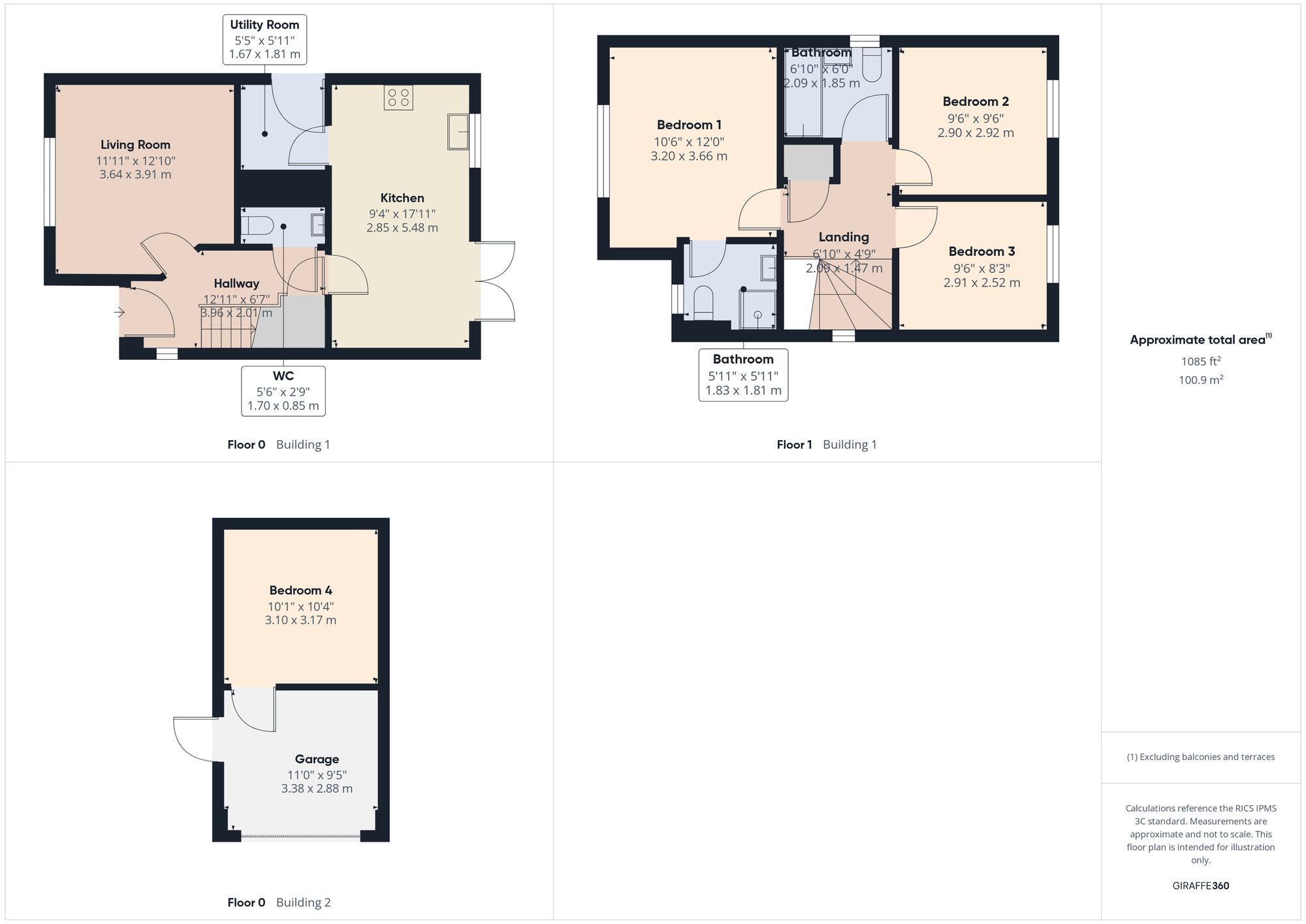 69, Tasker Way, Haverfordwest, SA61 floorplan