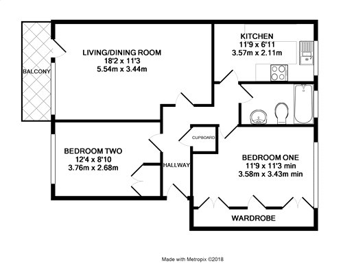 2 Bedrooms Flat to rent in Elmslie Court, North Road, Maidenhead, Berkshire SL6