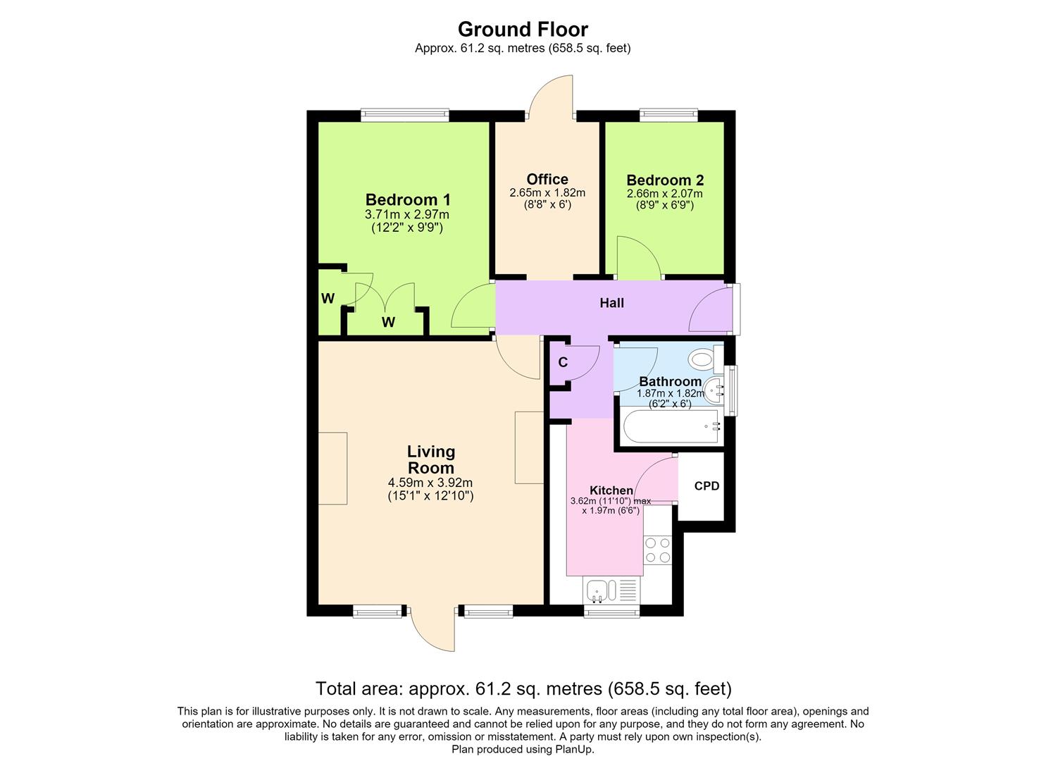 86, Acacia Road, Leamington Spa floorplan