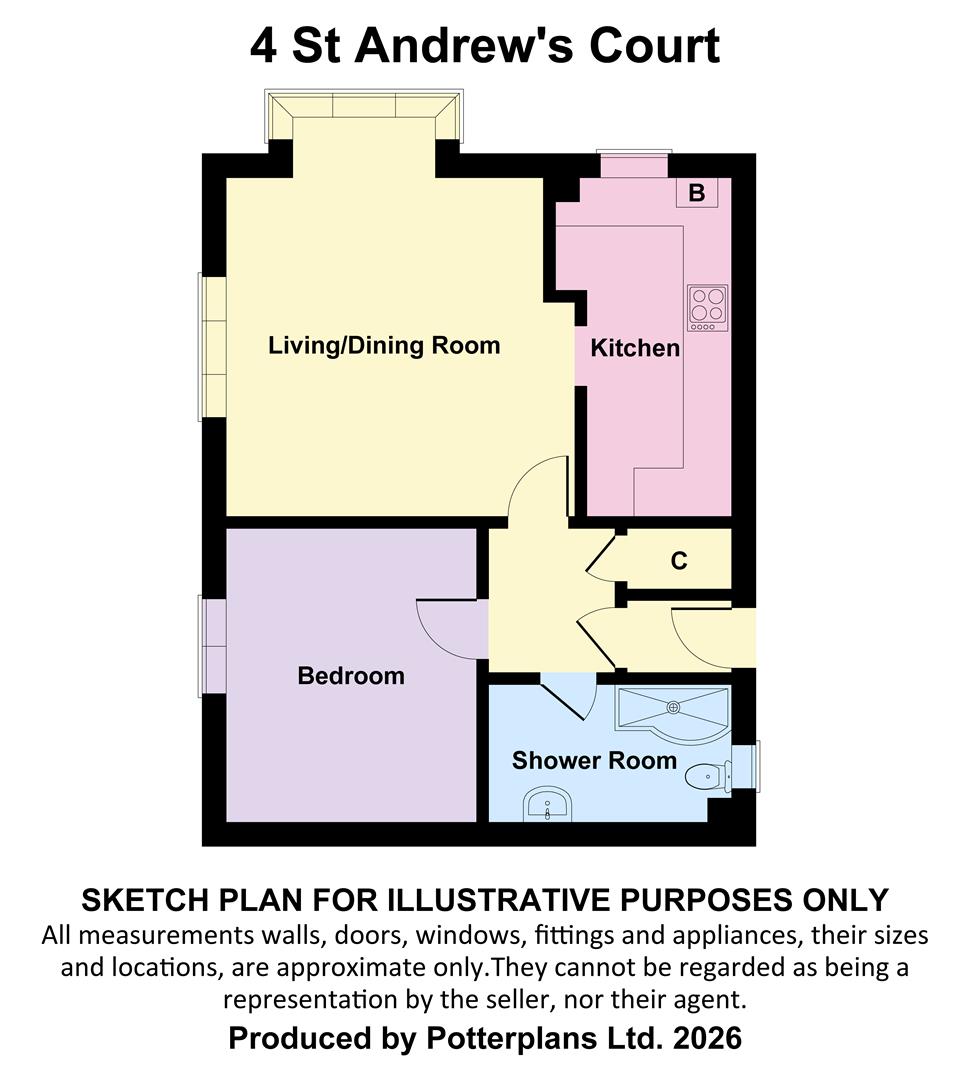 4, St Andrew's Court, Freshwater floorplan