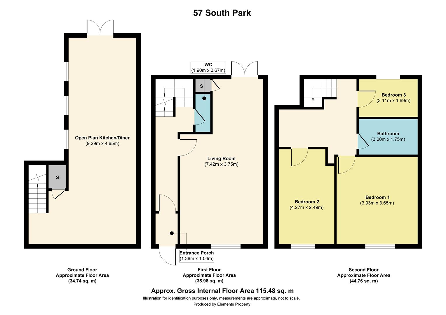 57, South Park, Lincoln floorplan