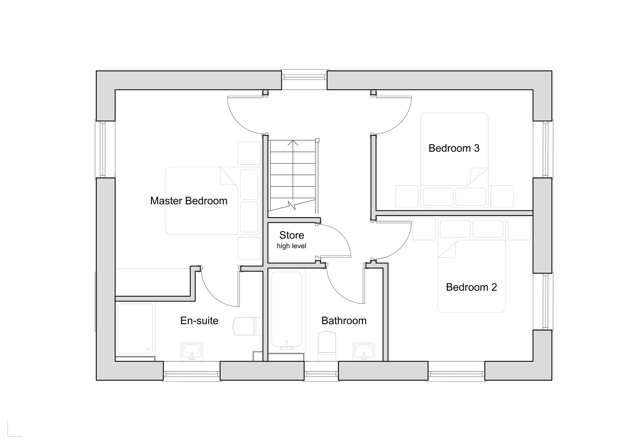 Plot 9 The Locksley, Bromley Gardens, Chesterfield floorplan