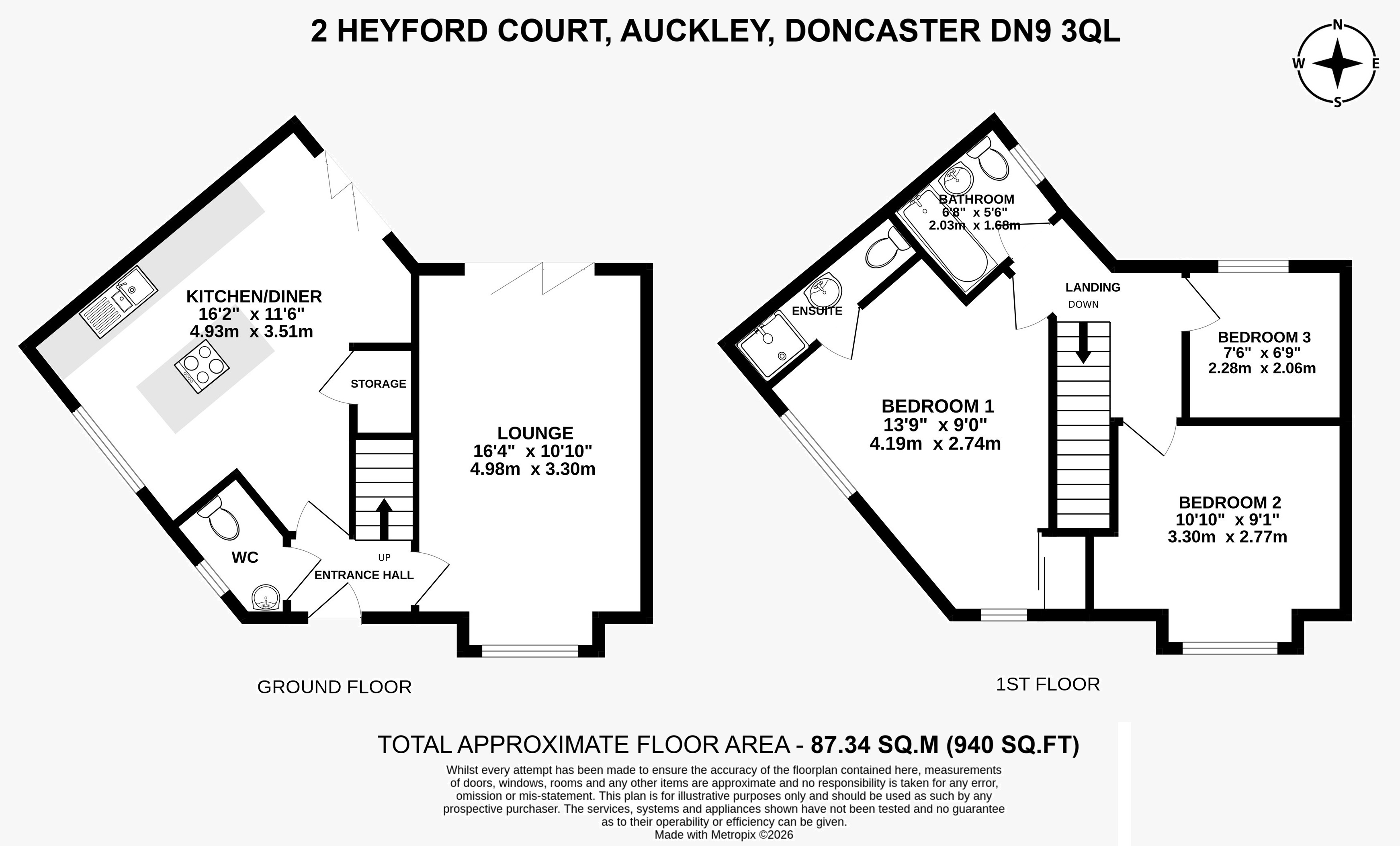 2, Heyford Court, Doncaster floorplan