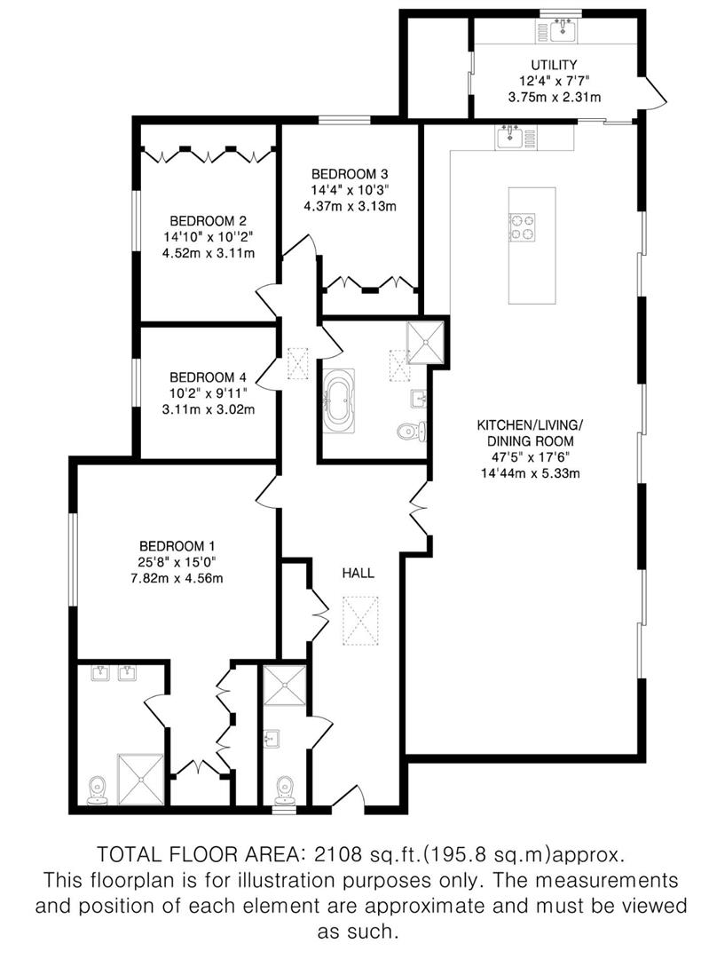 Poppetts Barn, Beacon Road, Ringshall floorplan