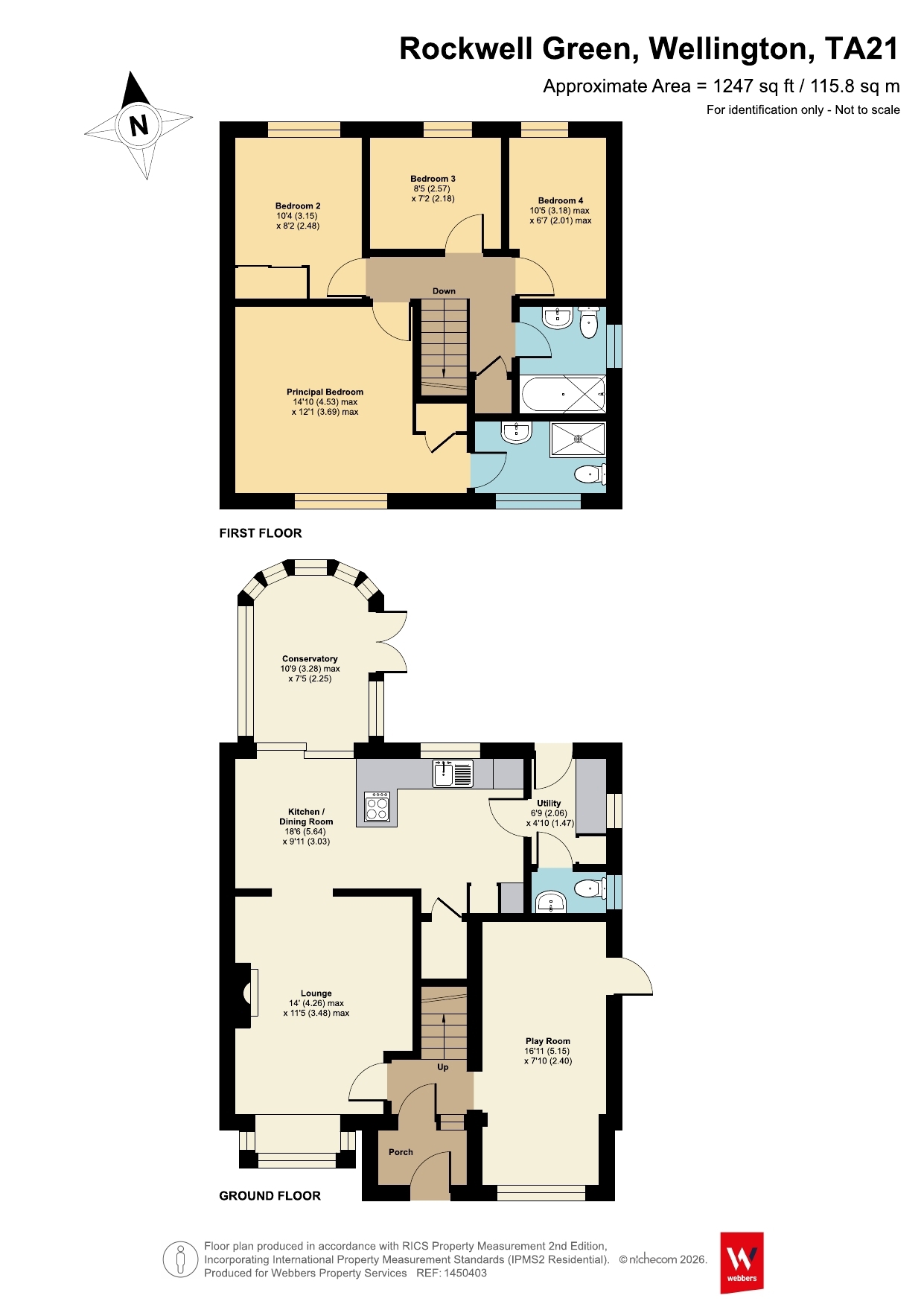 91, Gillards Close, Wellington floorplan