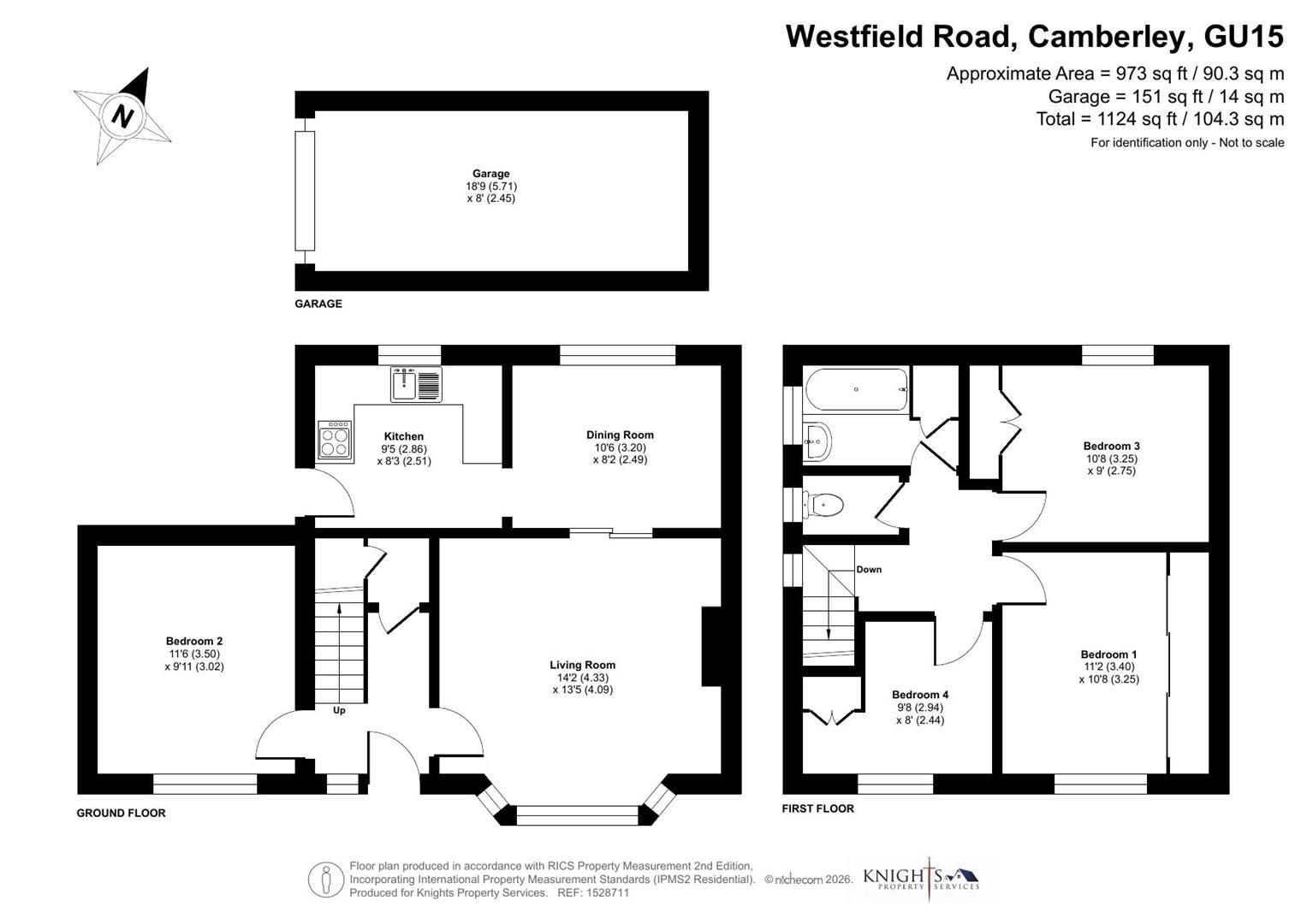 26, Westfield Road, Camberley floorplan