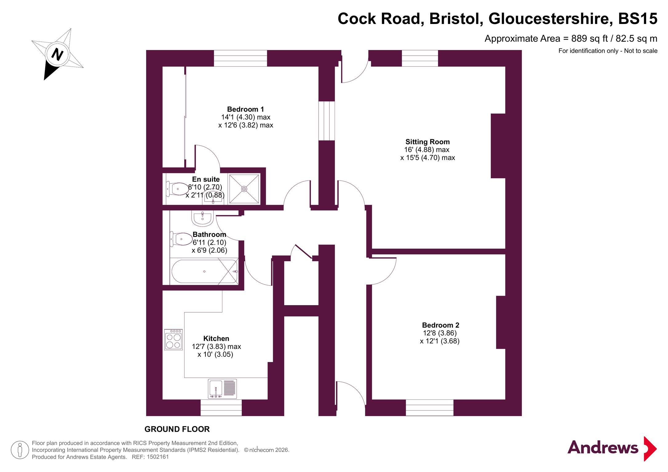 100, Cock Road, Gloucestershire floorplan