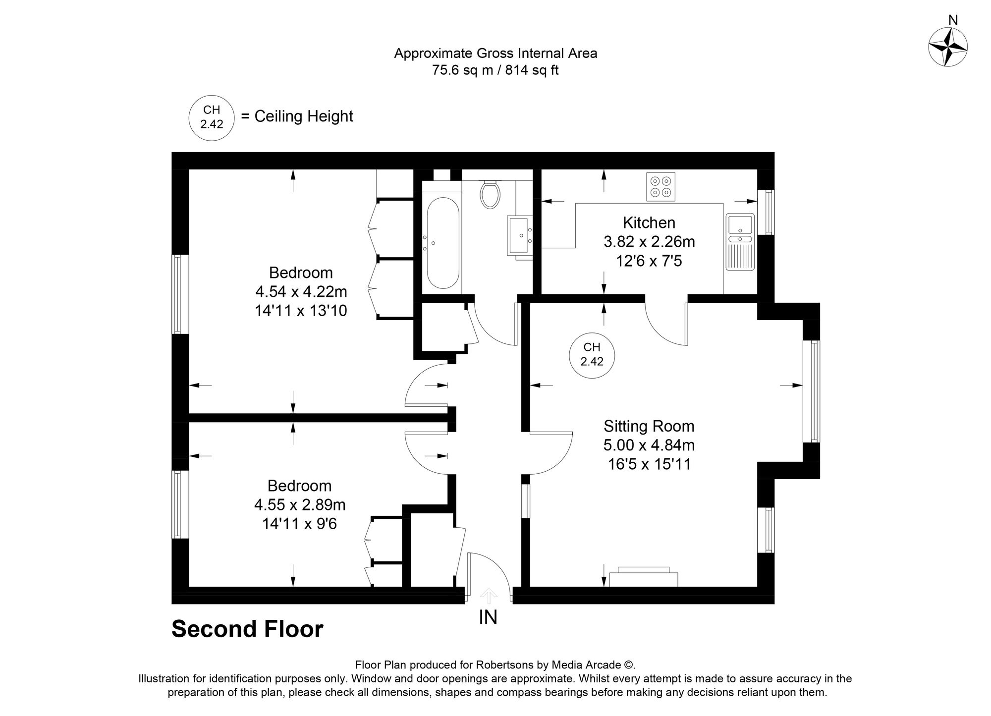 Flat 13, The Hollies Maxwell Road, Beaconsfield floorplan