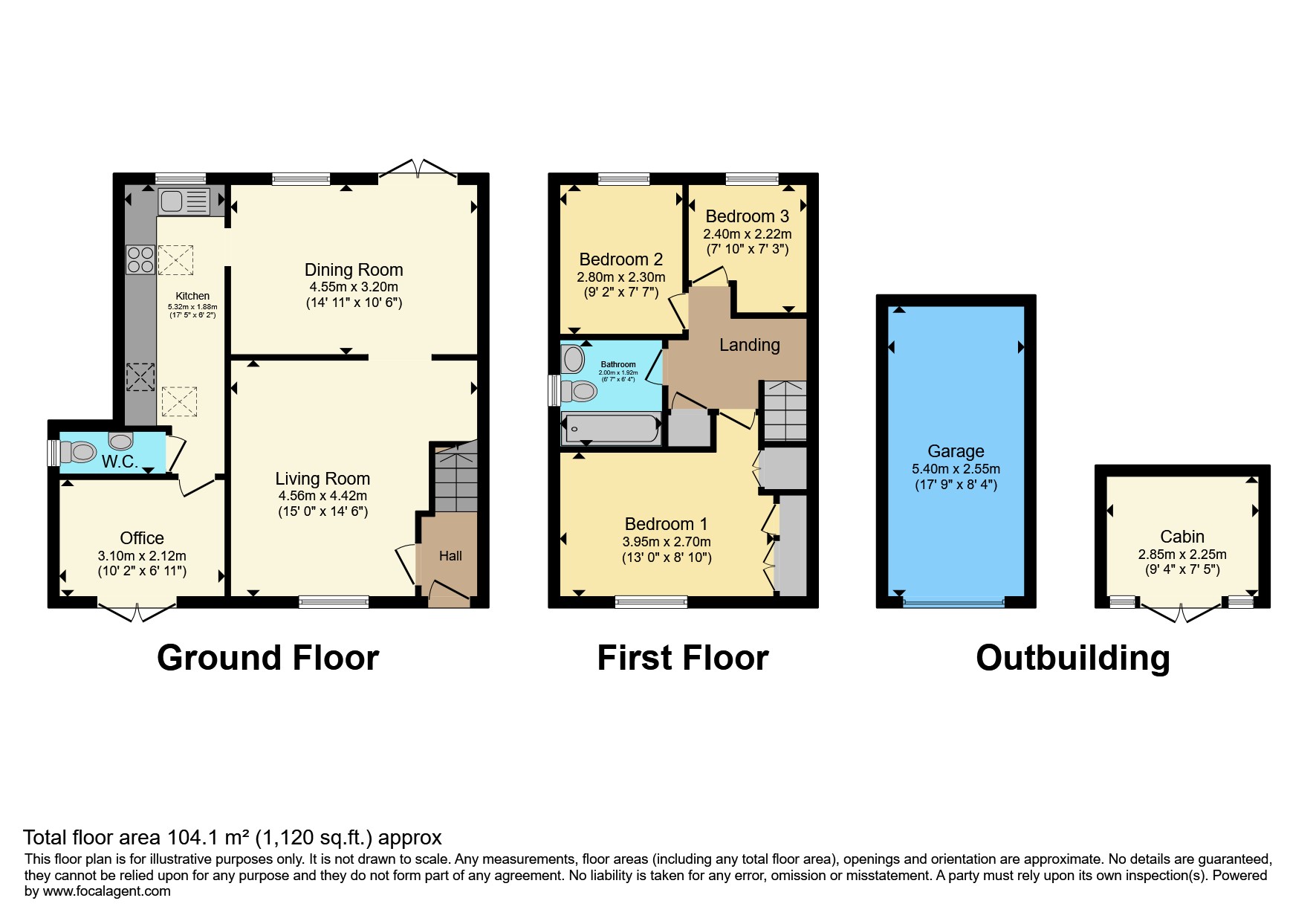 22, Foxcroft Close, Bristol floorplan