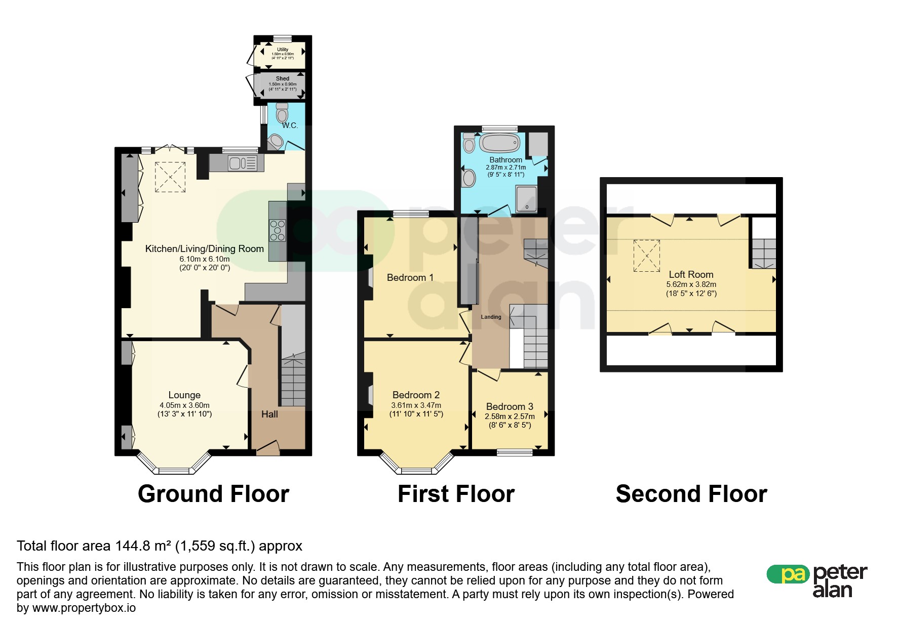 16, College Street, Aberdare floorplan