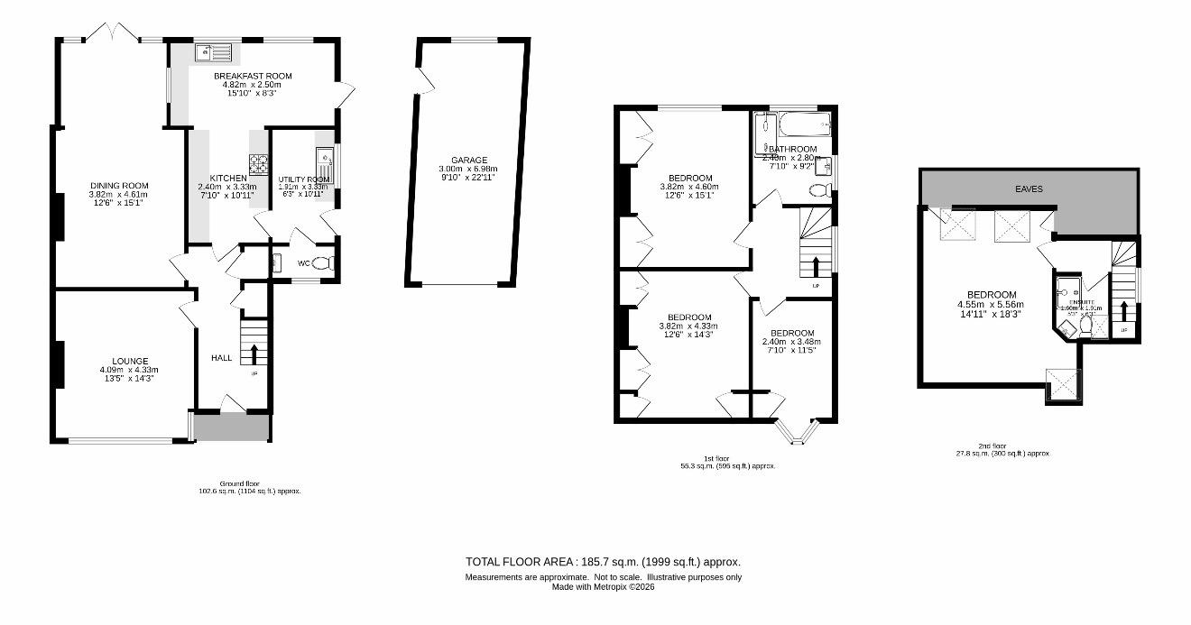 4, Farm Close, Wallington floorplan